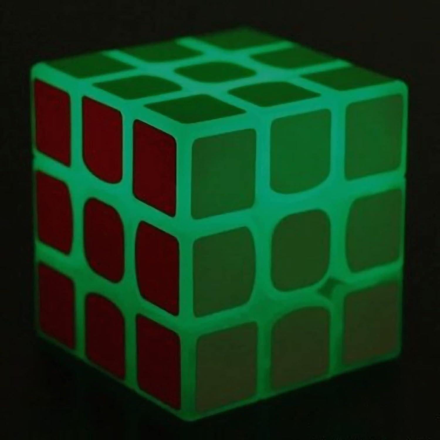 Cubo de Velocidad 3x3 Luminiscente Verde AMAZA - Rompecabezas