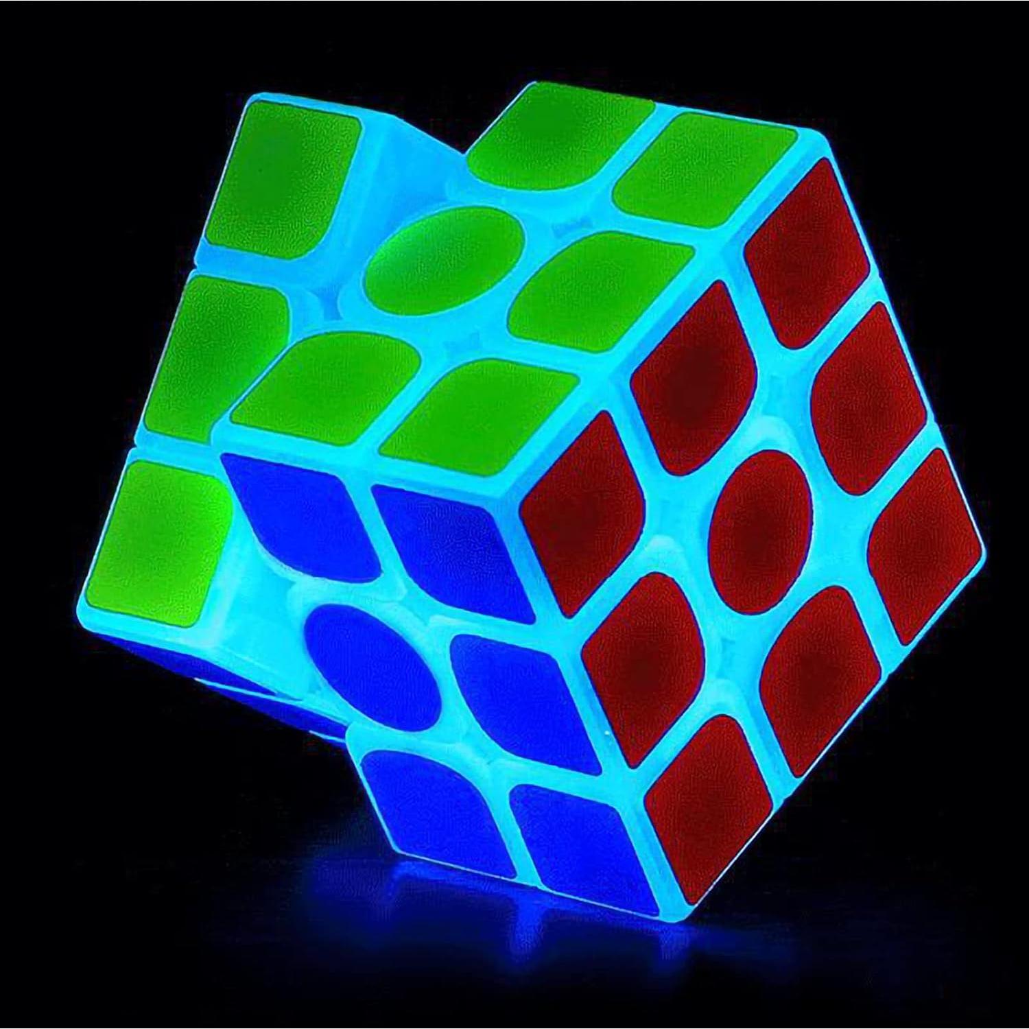 Cubo de Velocidad 3x3 Luminiscente Verde AMAZA - Rompecabezas