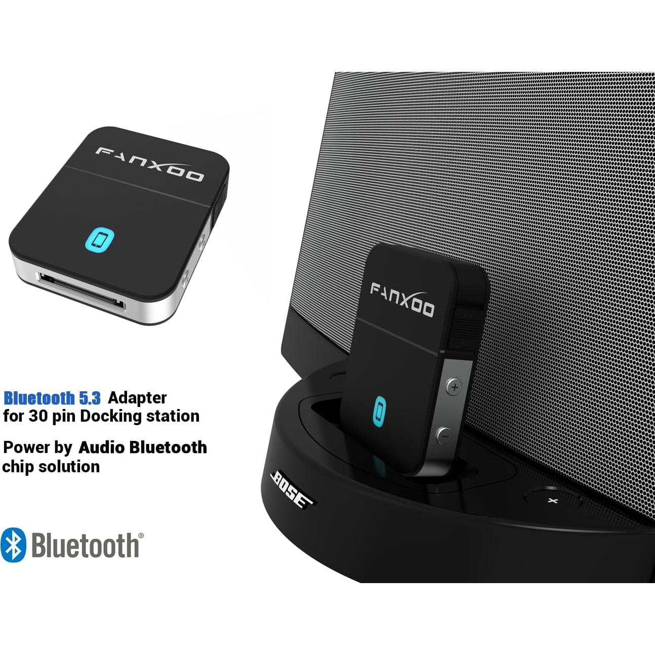 Adaptador Bluetooth 5.3 Fanxoo DockPro 30 pines para Bose