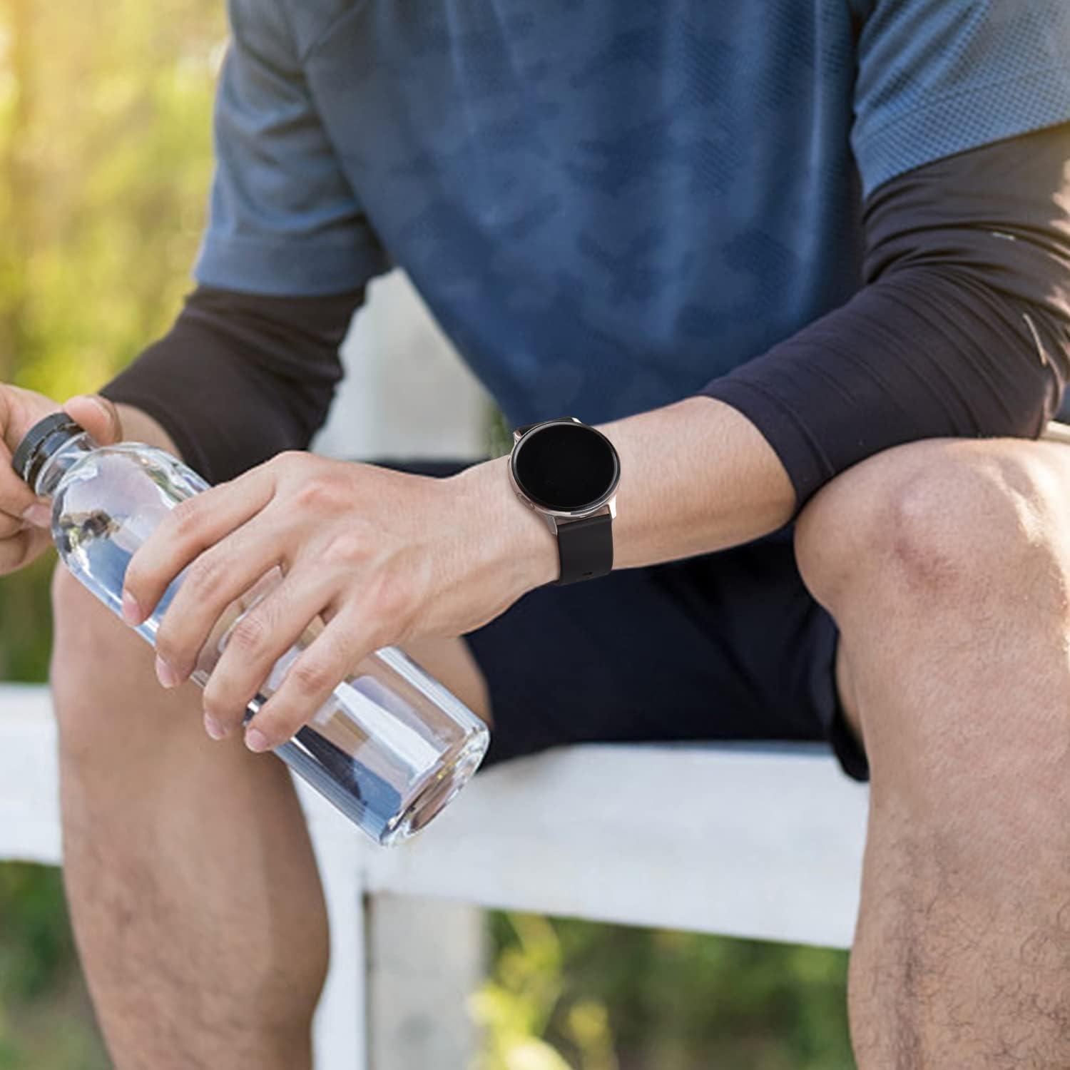 Paquete de 3 Bandas de Silicona Meliya para Reloj FITVII HM57/H56