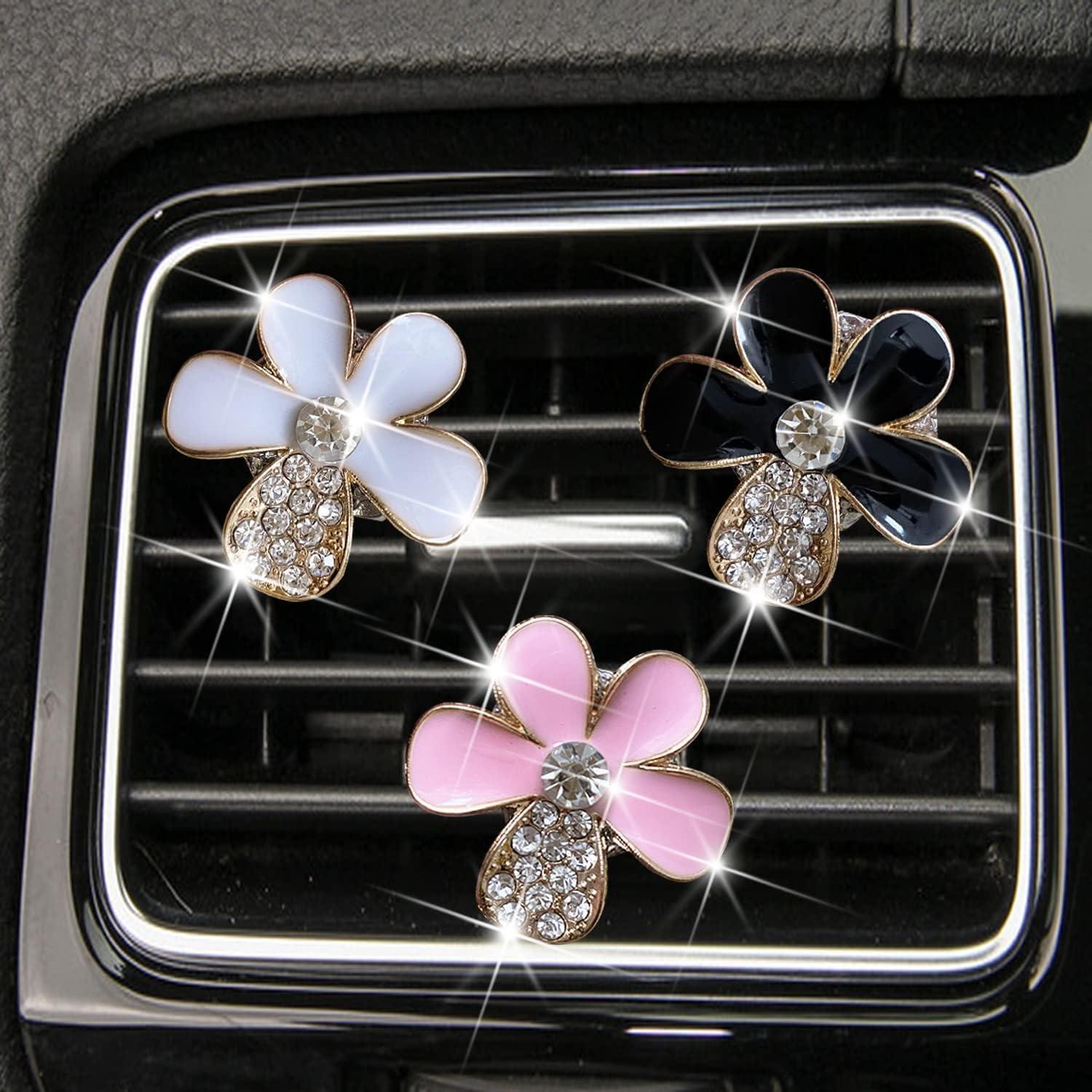 Clip de Ventilación para Auto Bling Daisy - 3 Pcs Ambientadores