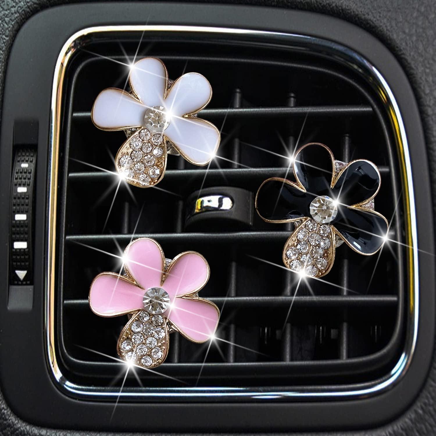 Clip de Ventilación para Auto Bling Daisy - 3 Pcs Ambientadores