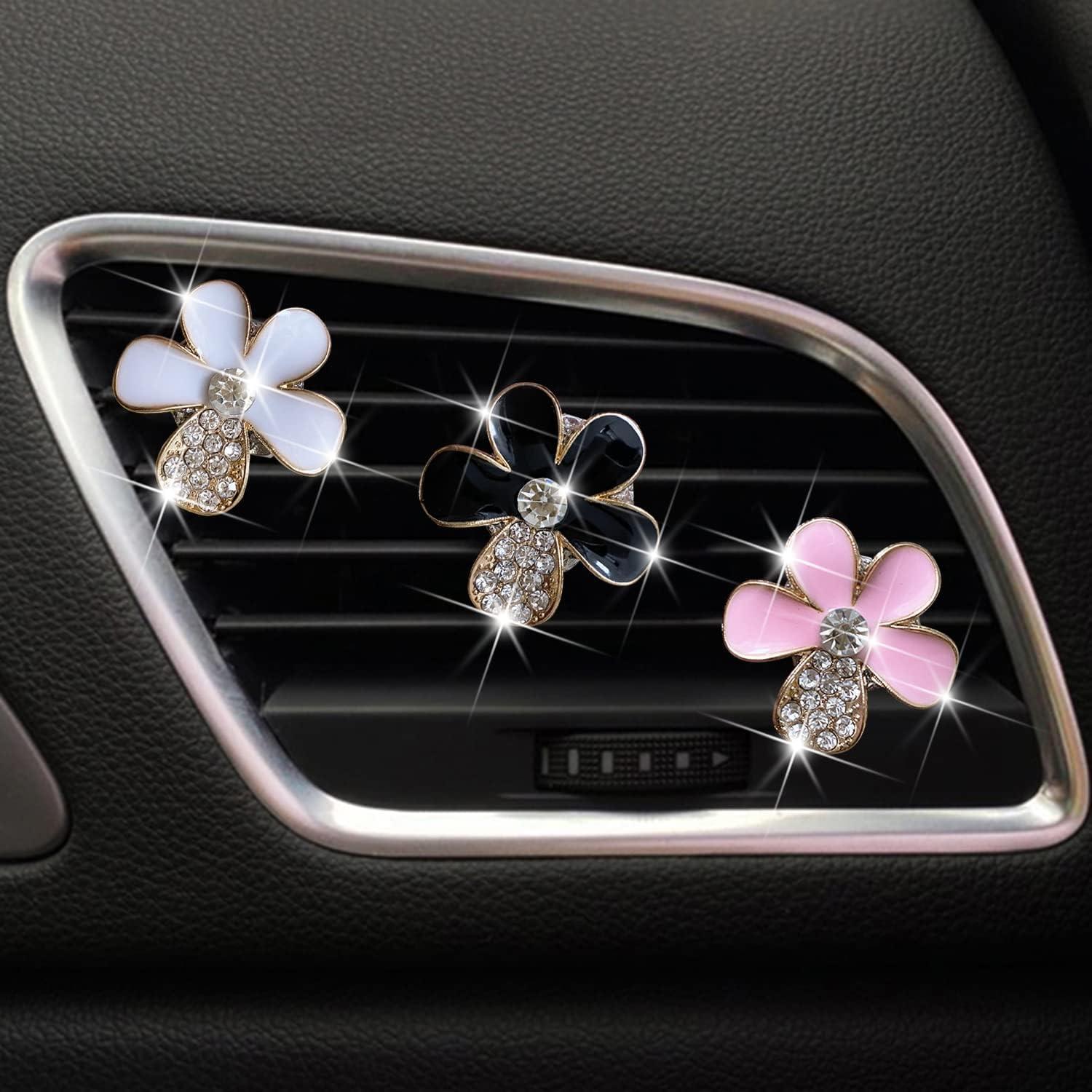 Clip de Ventilación para Auto Bling Daisy - 3 Pcs Ambientadores