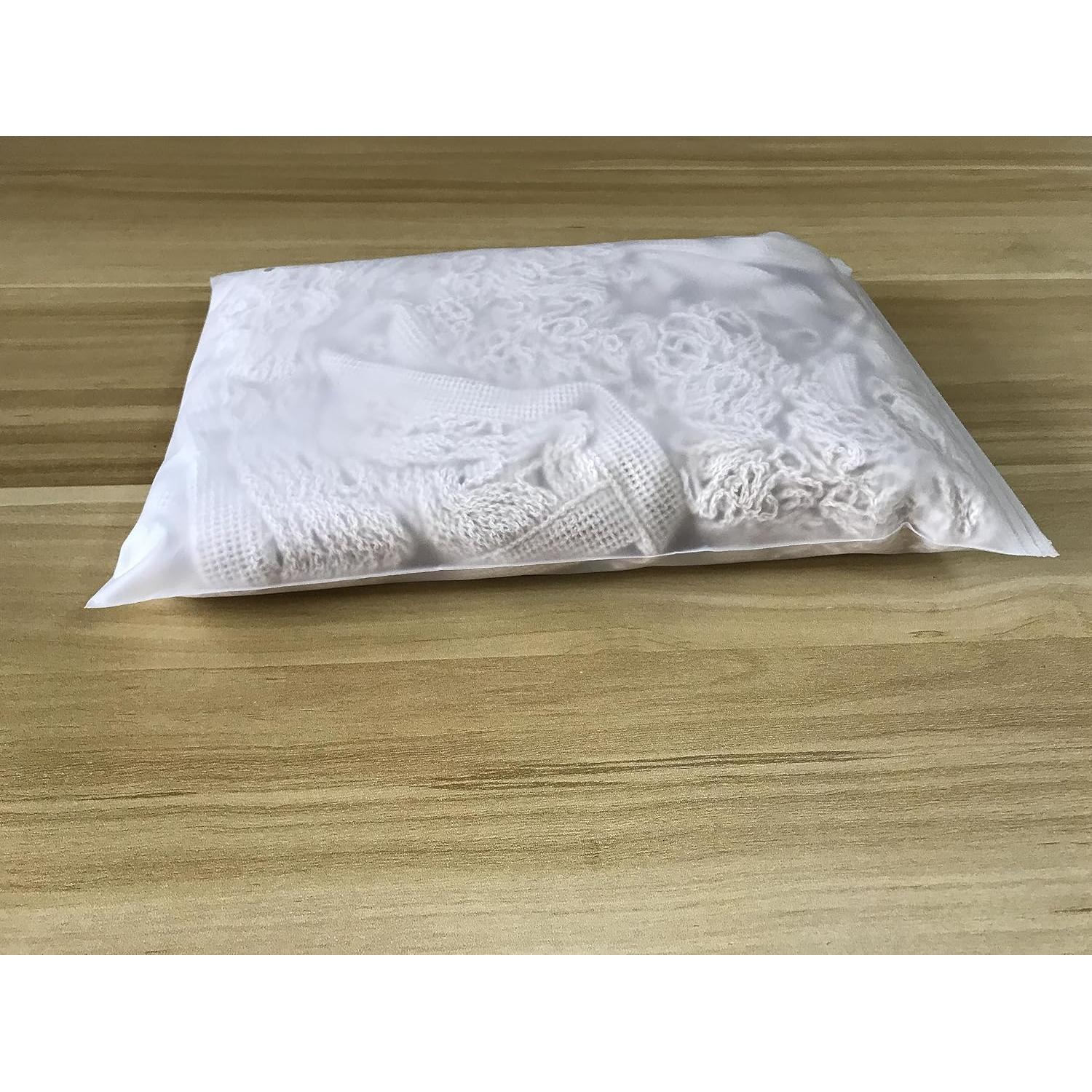 Bolsas de Compras Reutilizables de Malla de Algodón Beige