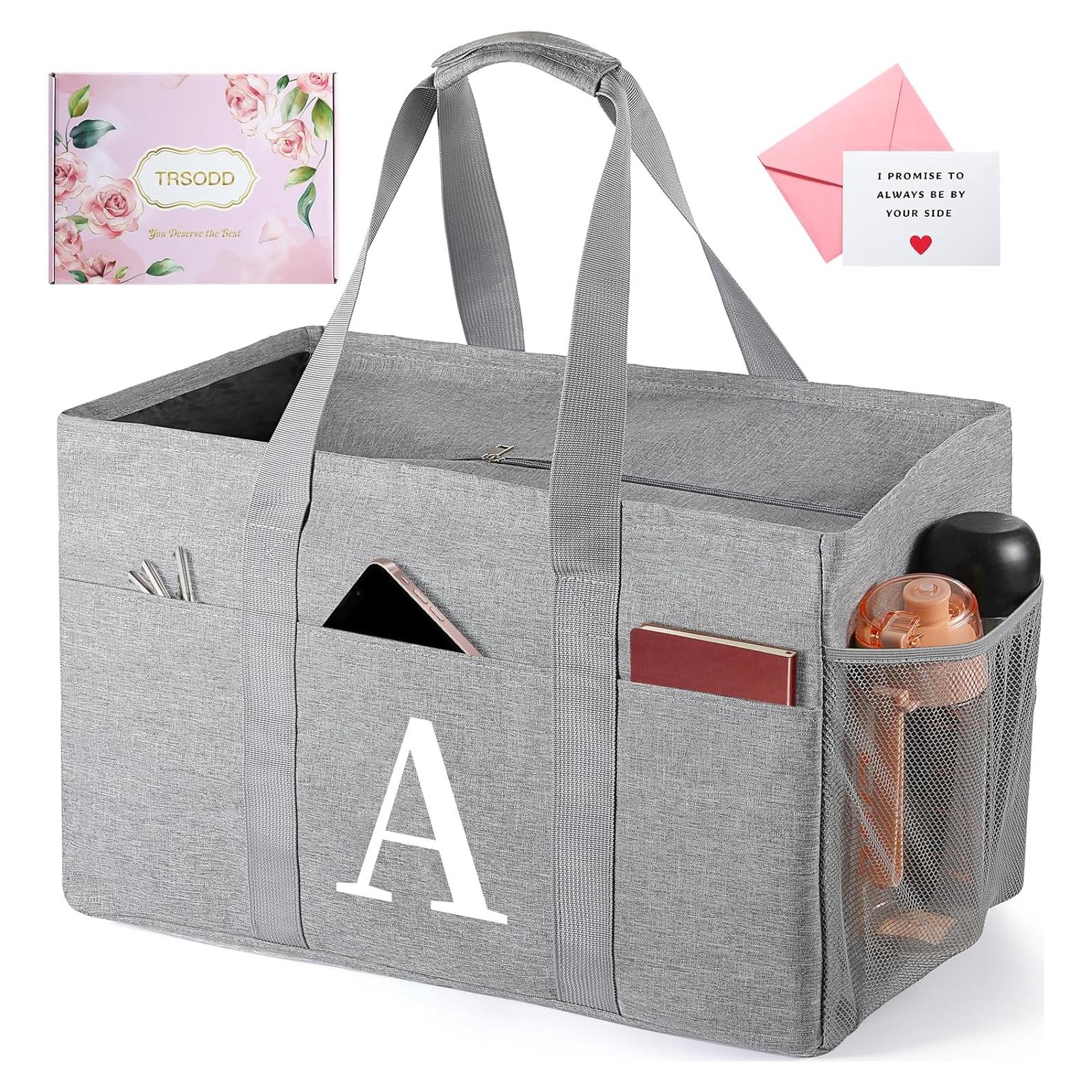 Bolsa Reutilizable TRSODD Extra Grande 37.85L Plegable con Cremallera