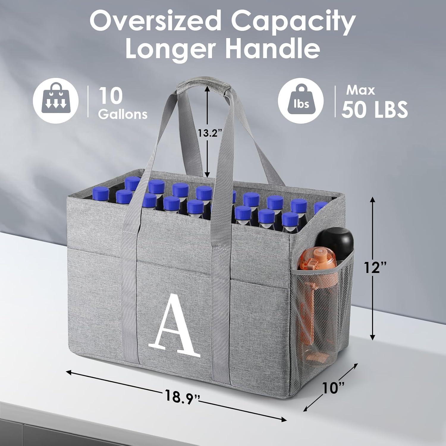 Bolsa Reutilizable TRSODD Extra Grande 37.85L Plegable con Cremallera