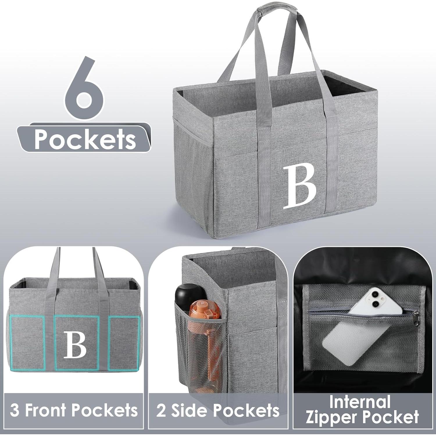 Bolsa Reutilizable TRSODD Extra Grande 37.85L Plegable con Cremallera