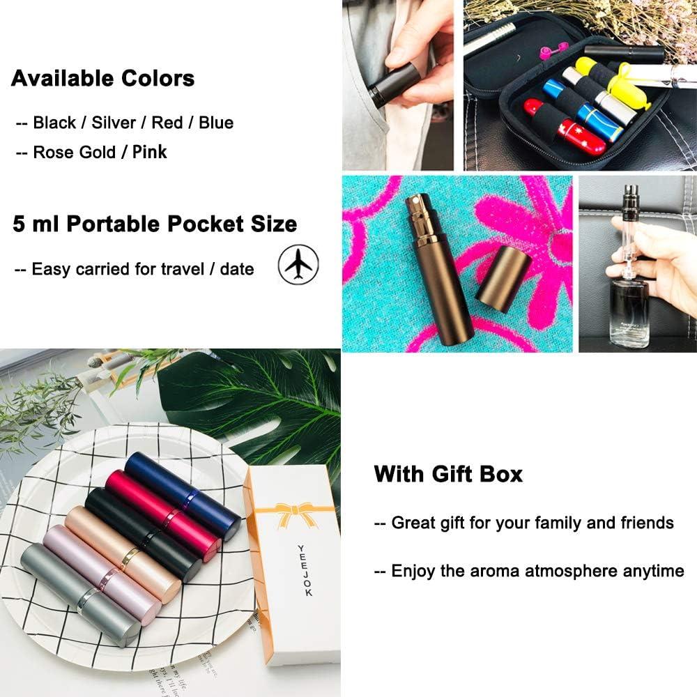 Atomizador de Perfume Recargable YEEJOK 5ml Portátil para Viajar