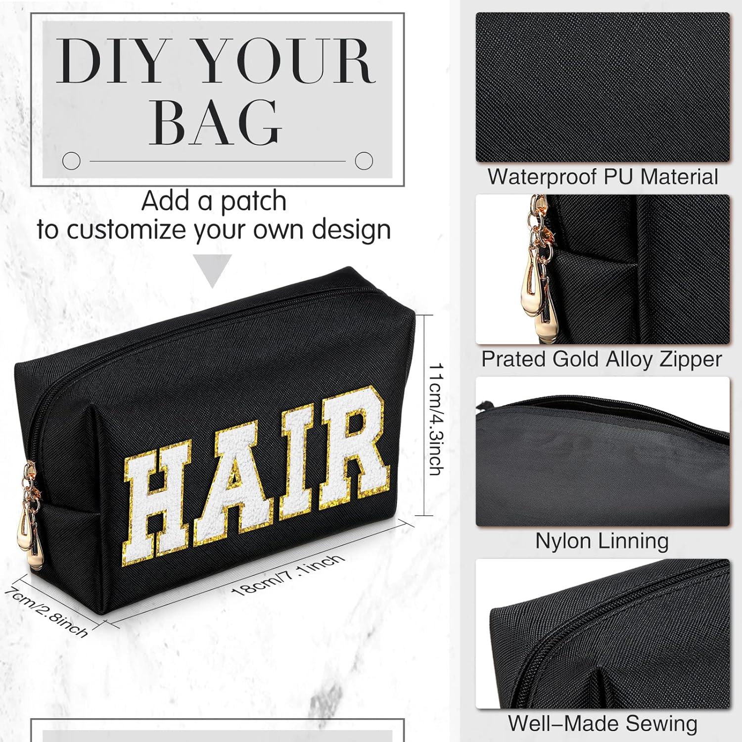 Neceser de Maquillaje Sanwuta 9 Piezas PU Impermeable Negro