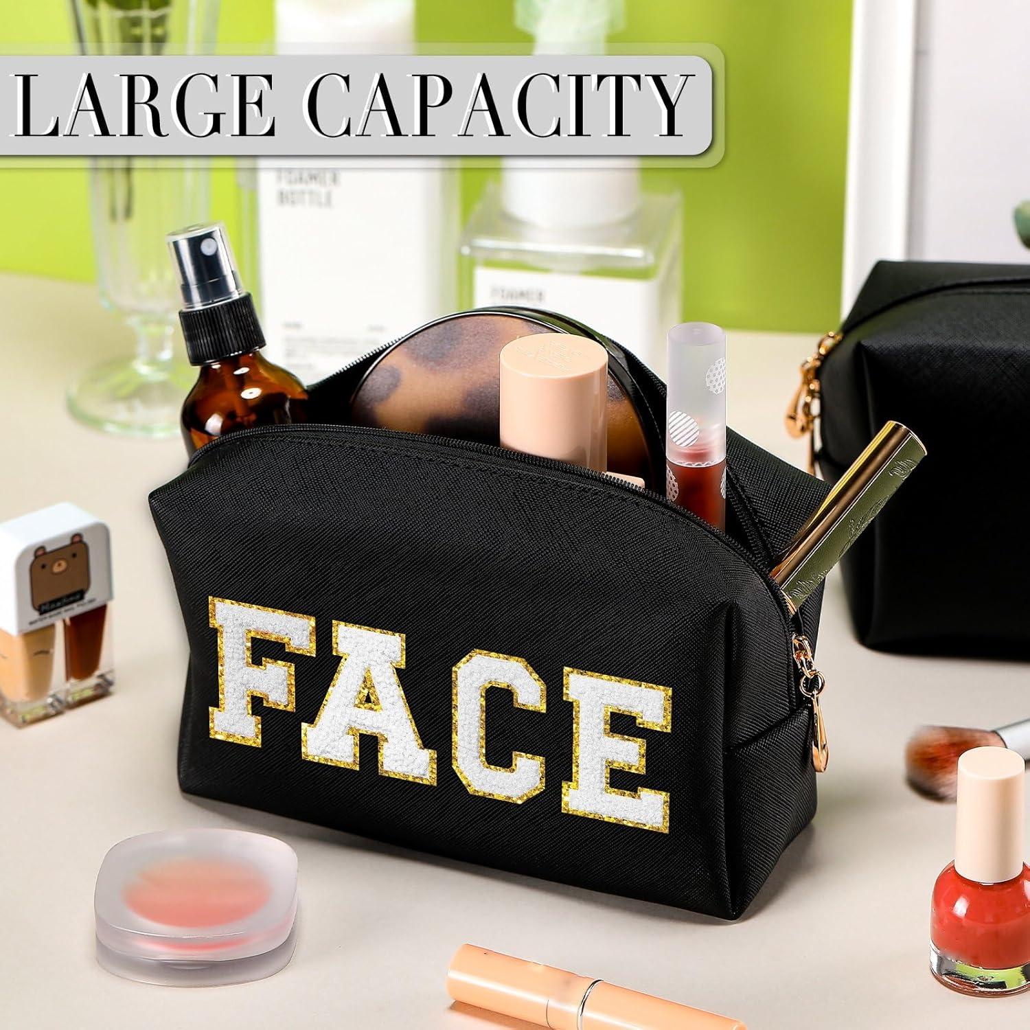 Neceser de Maquillaje Sanwuta 9 Piezas PU Impermeable Negro