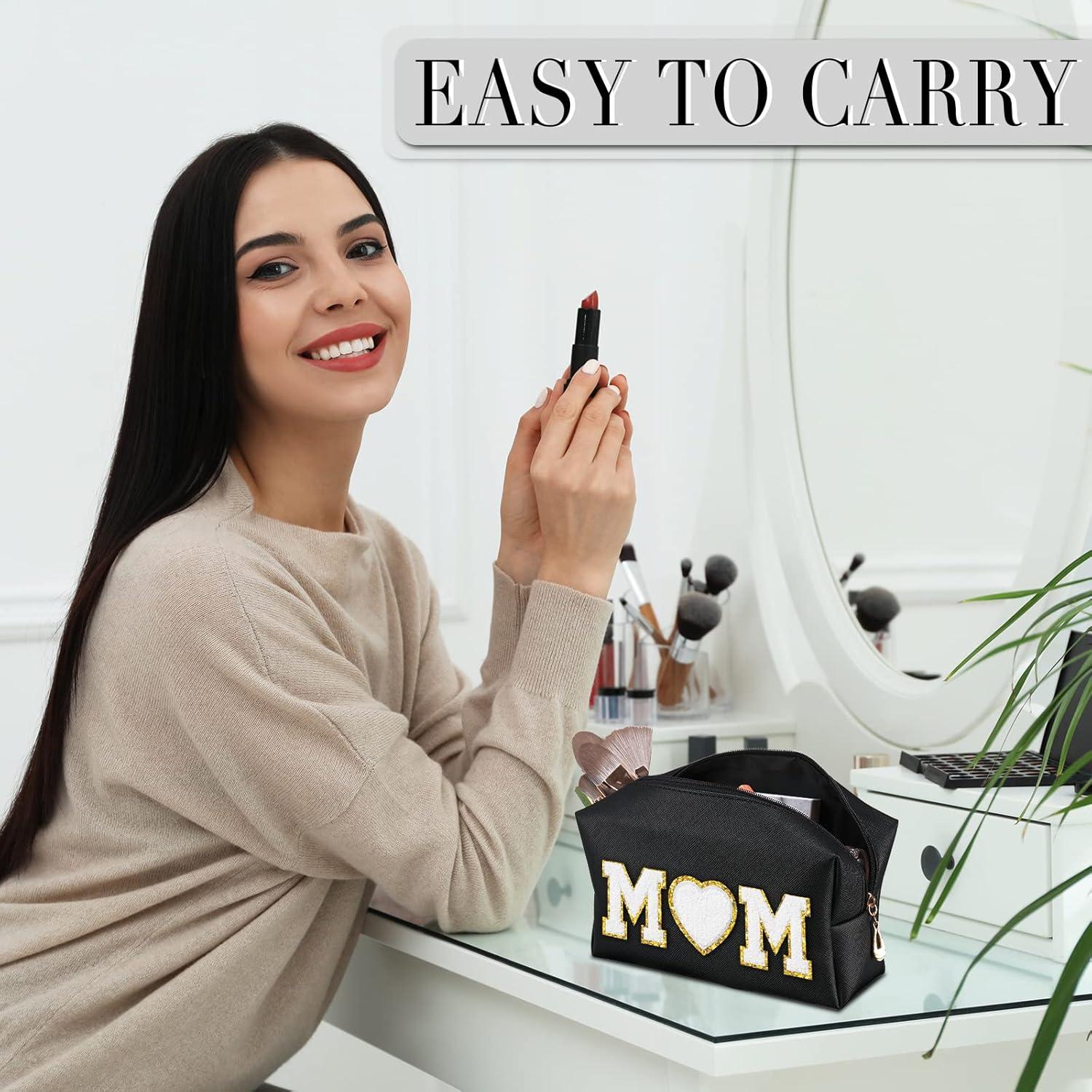 Neceser de Maquillaje Sanwuta 9 Piezas PU Impermeable Negro