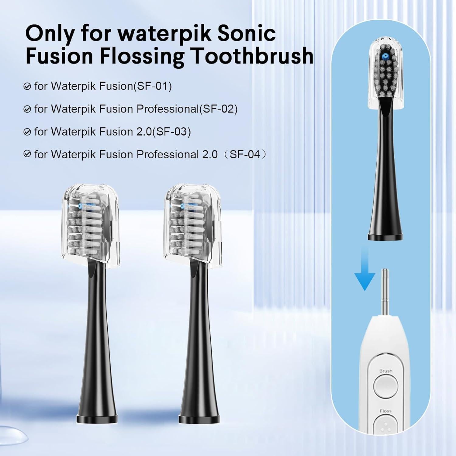 Cabezas de Repuesto WaterPik Sonic Fusion - Paquete de 3