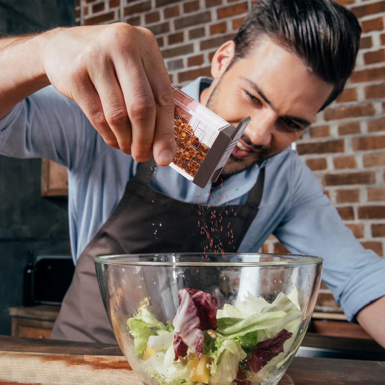 Saleros y Pimenteros URALFA Mini 6 Piezas Plástico Marrón