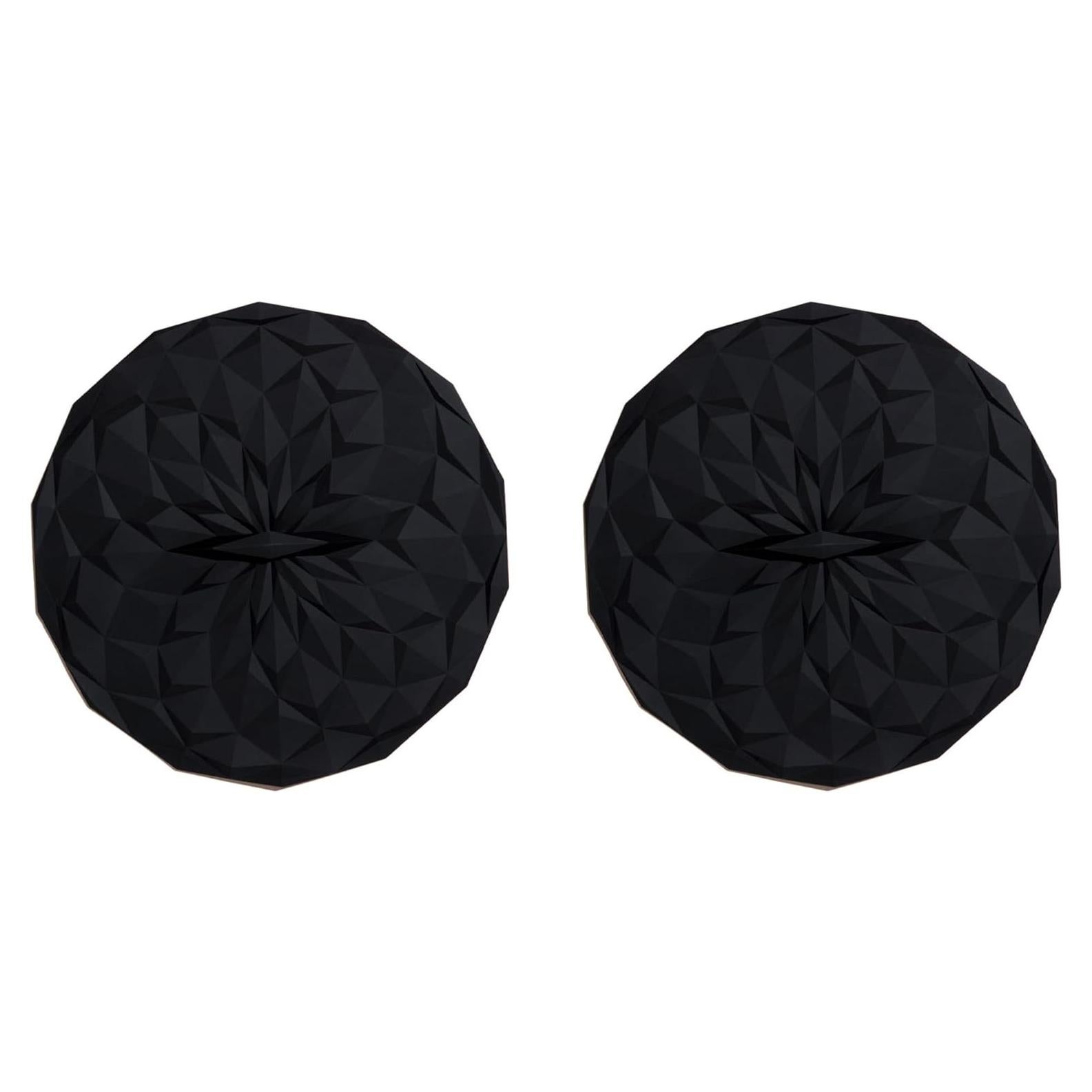Tapas de Silicona GIR 4 Pulgadas - 2 Pack Negro Hermético