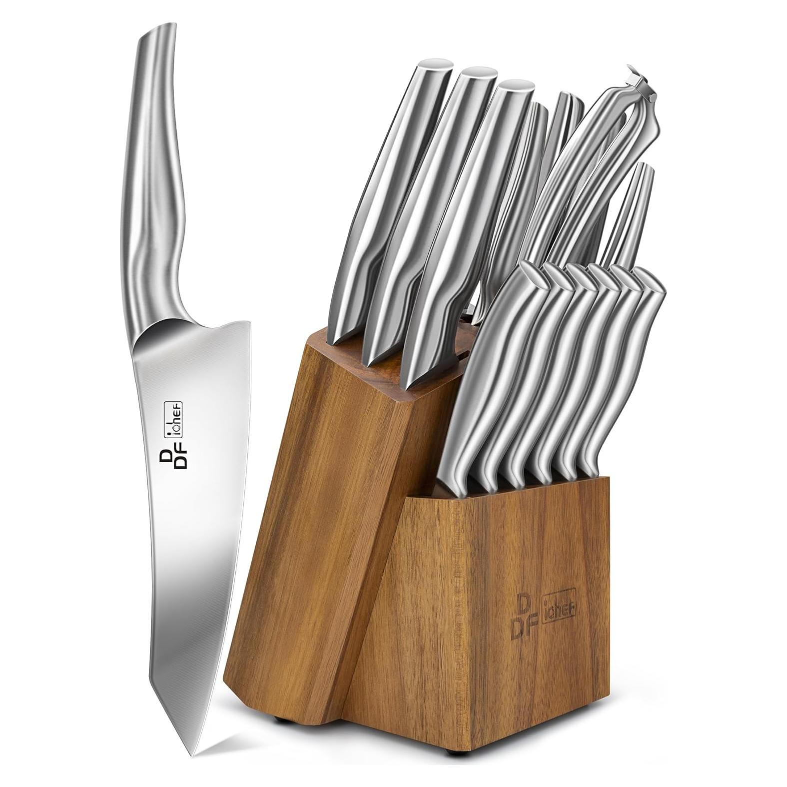 Juego de cuchillos de cocina DDF iohEF 16 piezas acero inoxidable