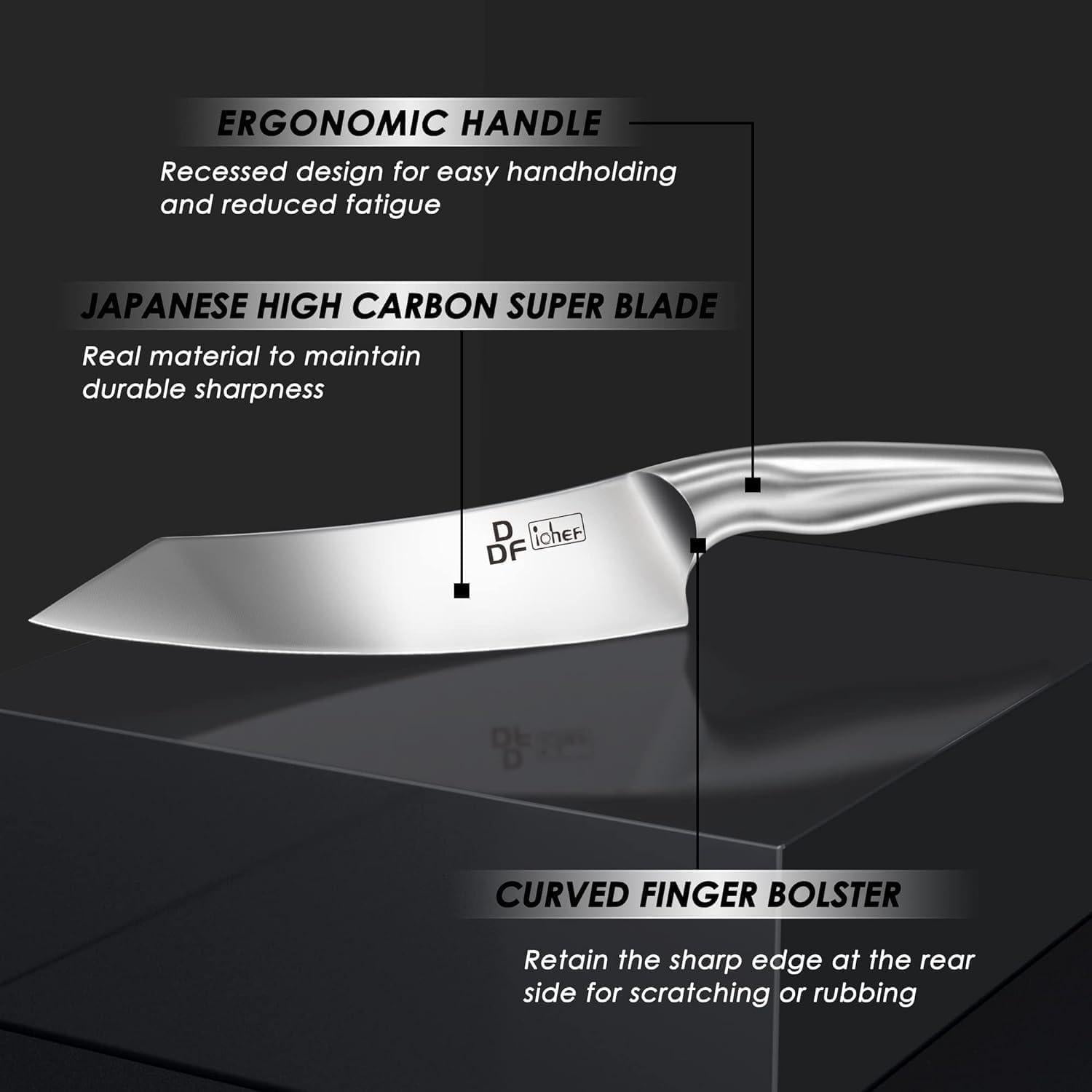 Juego de cuchillos de cocina DDF iohEF 16 piezas acero inoxidable