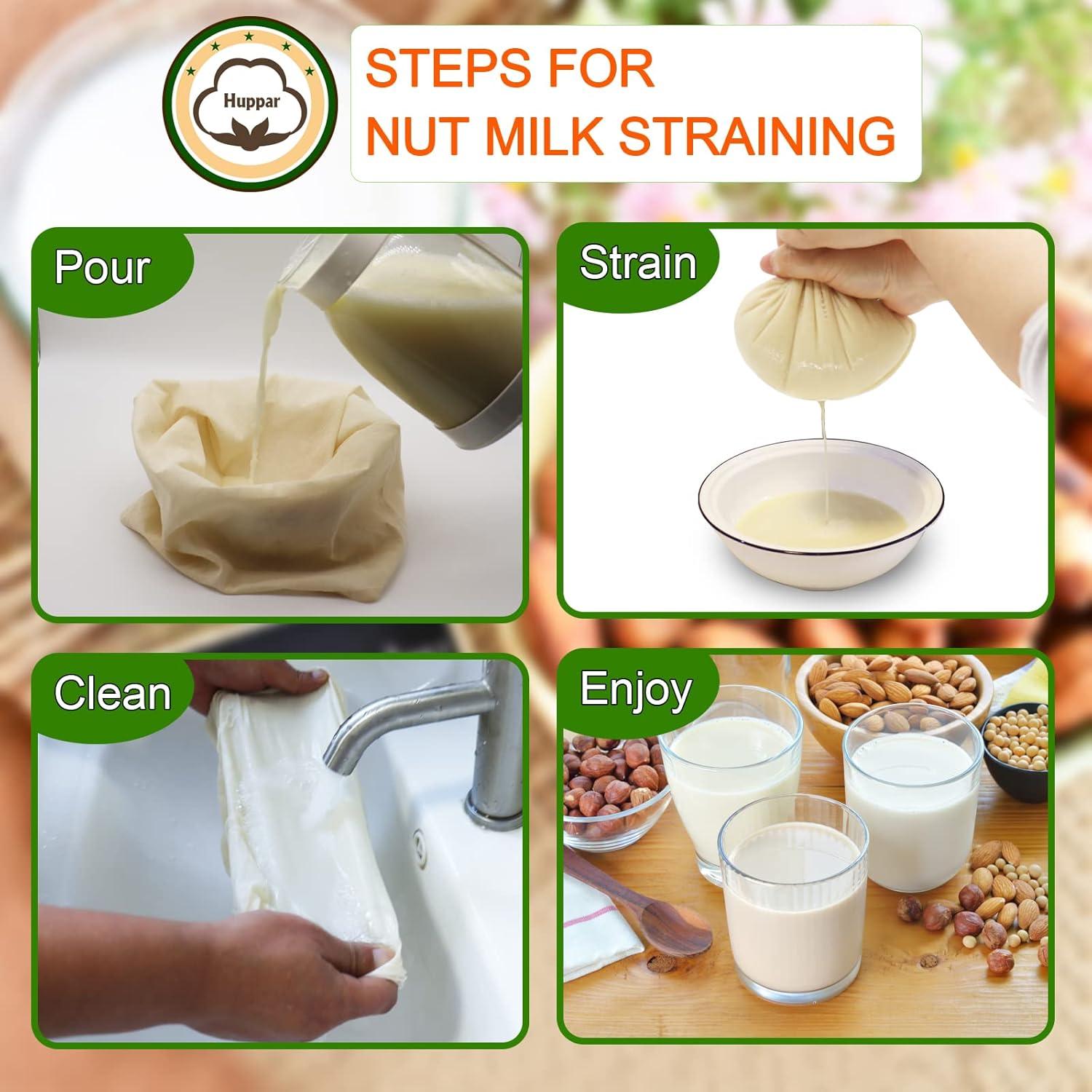 Paquete de 3 bolsas de gasa Huppar 35.56cm reutilizables