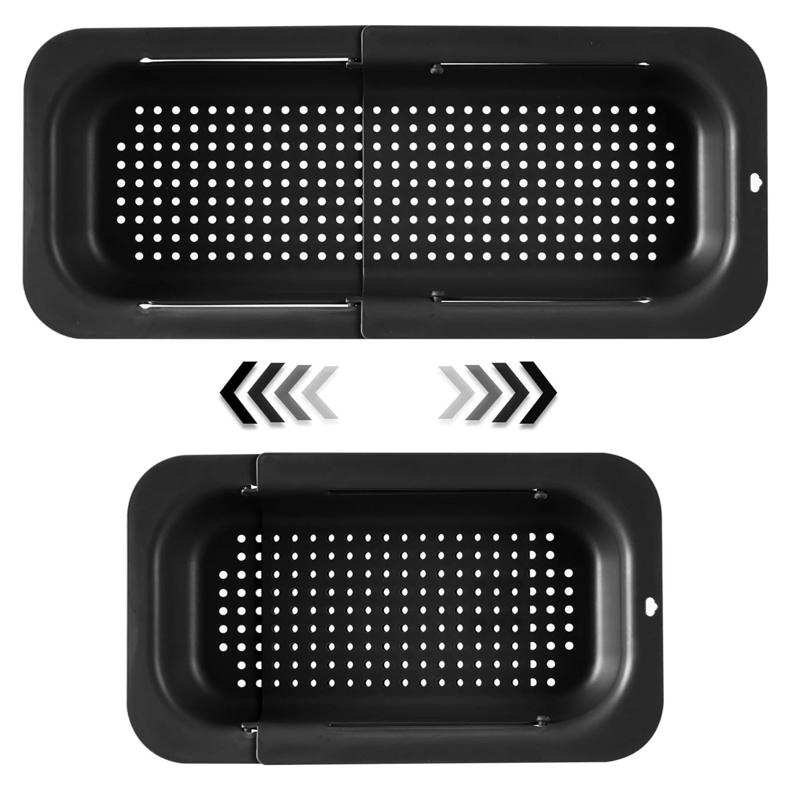 Colador de Fregadero Extensible YUNKWONG Negro 34.5-48 cm