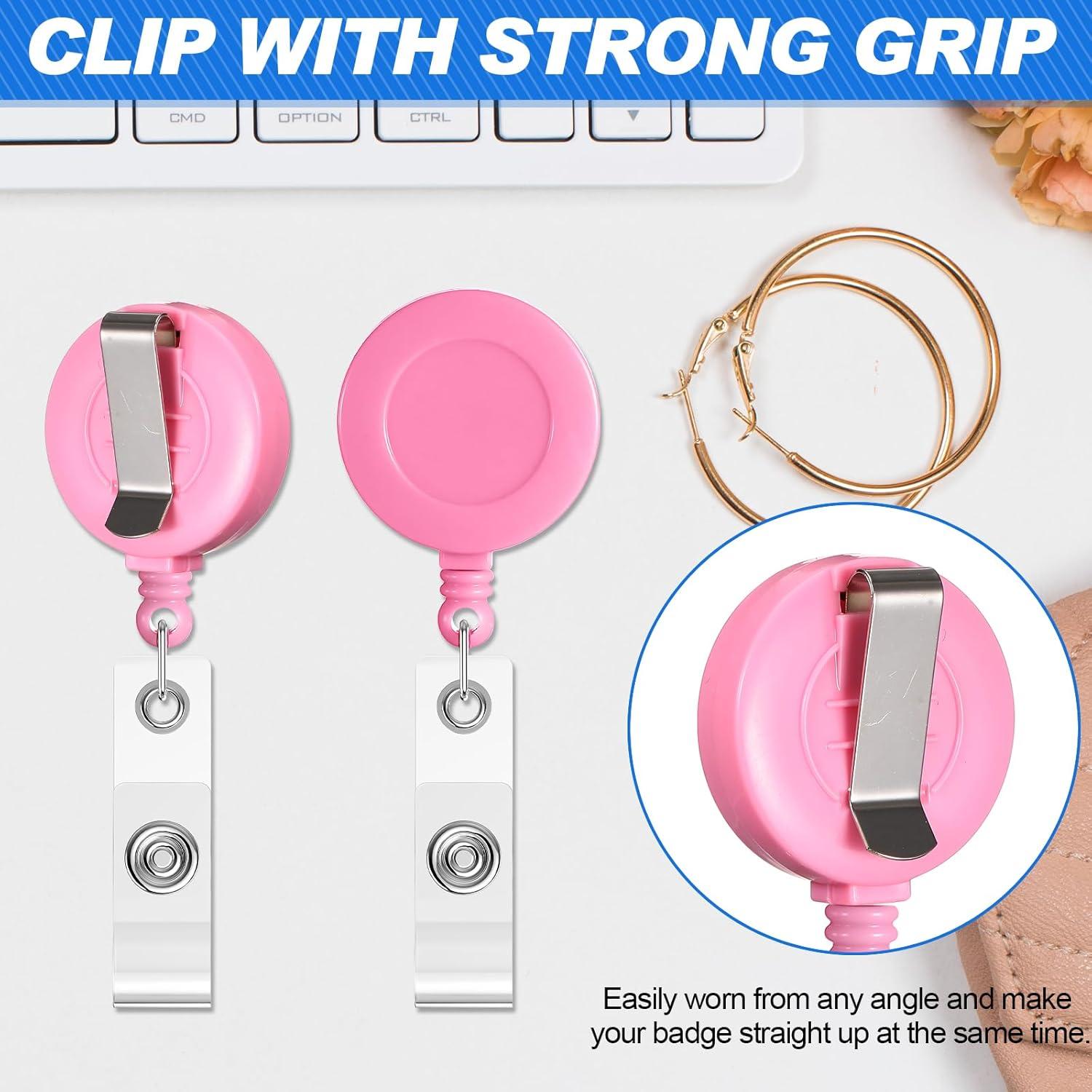 Harloon 150 Pcs Porta Insignias Retráctiles 70 cm 25 Colores