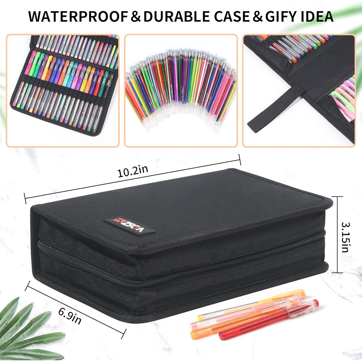 Paquete de 104 Bolígrafos de Gel ZSCM para Arte y Dibujo