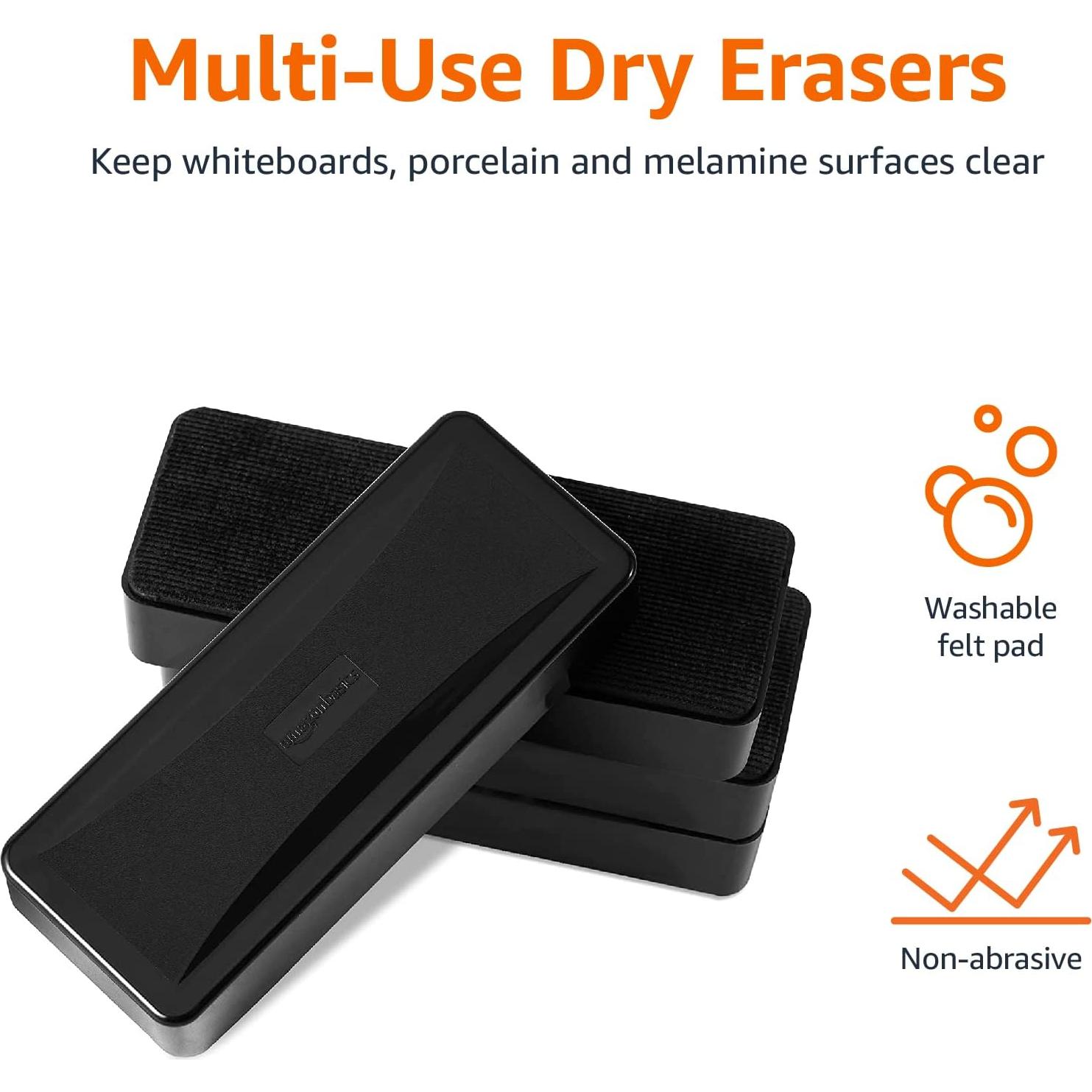 Borrador de Pizarra Blanca Amazon Basics - Paquete de 4