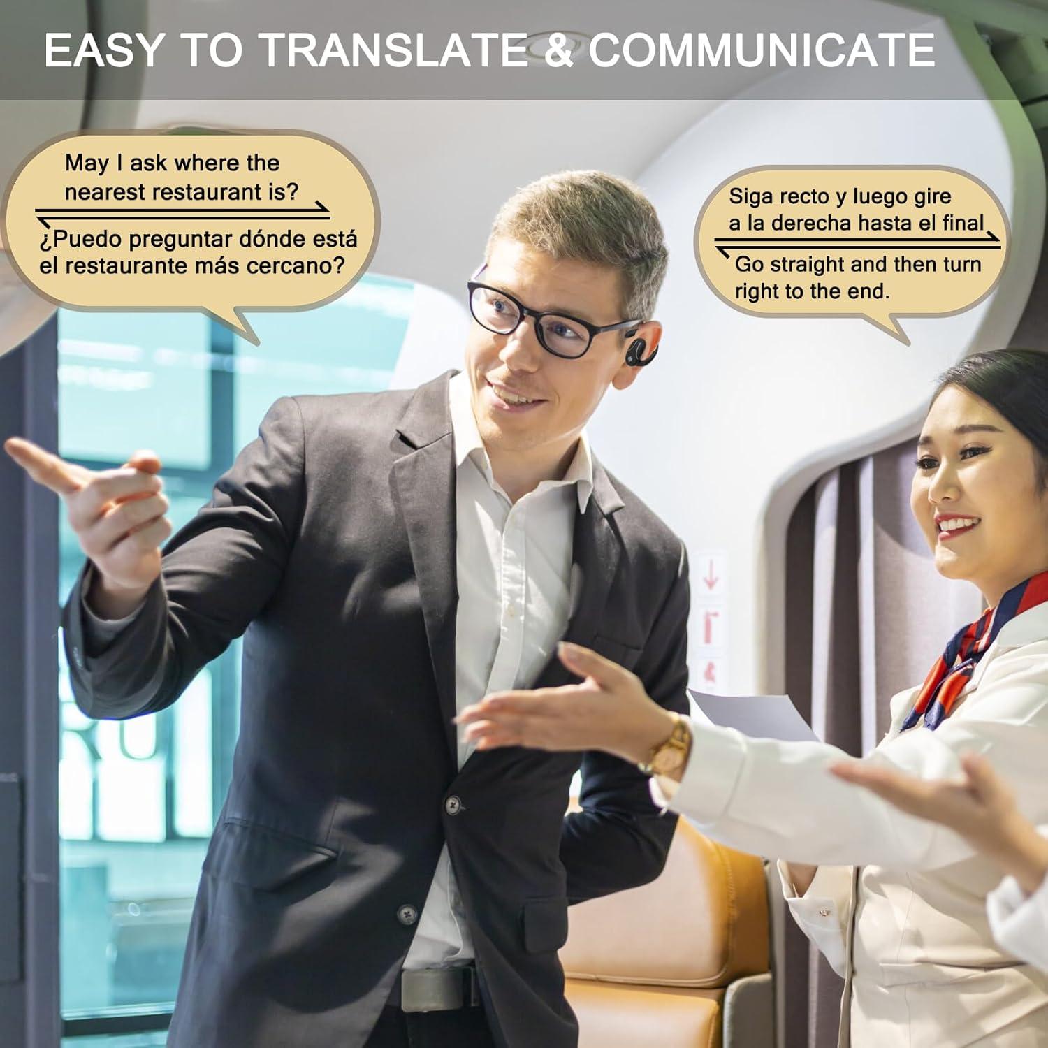 Auriculares Traductor GPAMBA SP30 Bluetooth 144 Idiomas