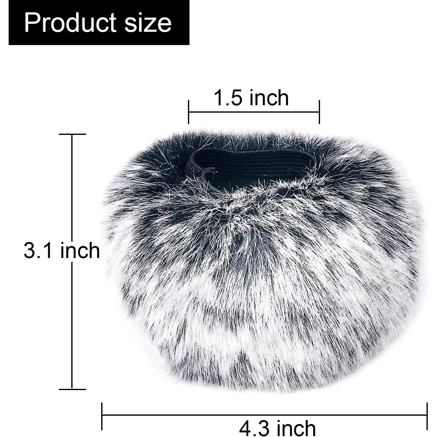 Cubierta de Viento Peluda SunmnDirect para Micrófono Blue Yeti