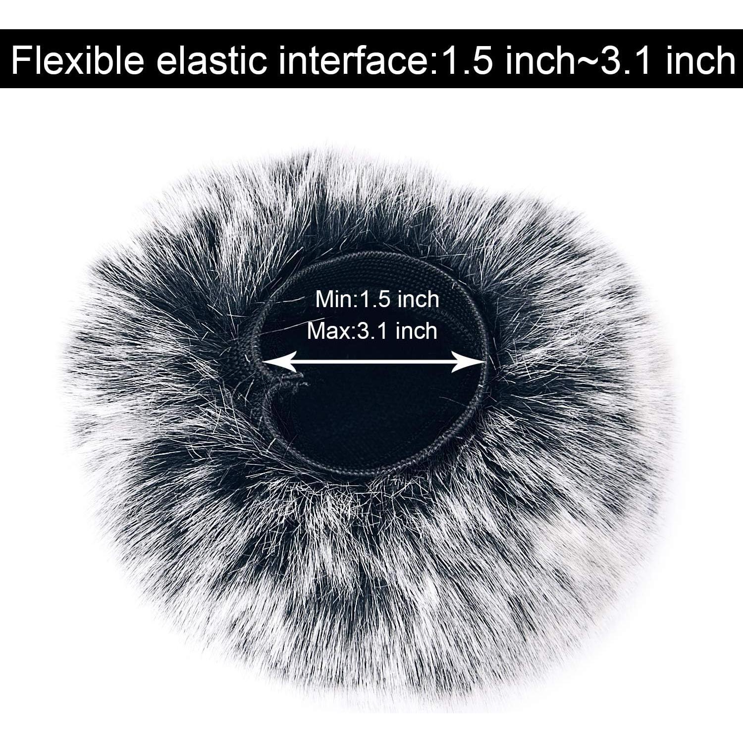 Cubierta de Viento Peluda SunmnDirect para Micrófono Blue Yeti