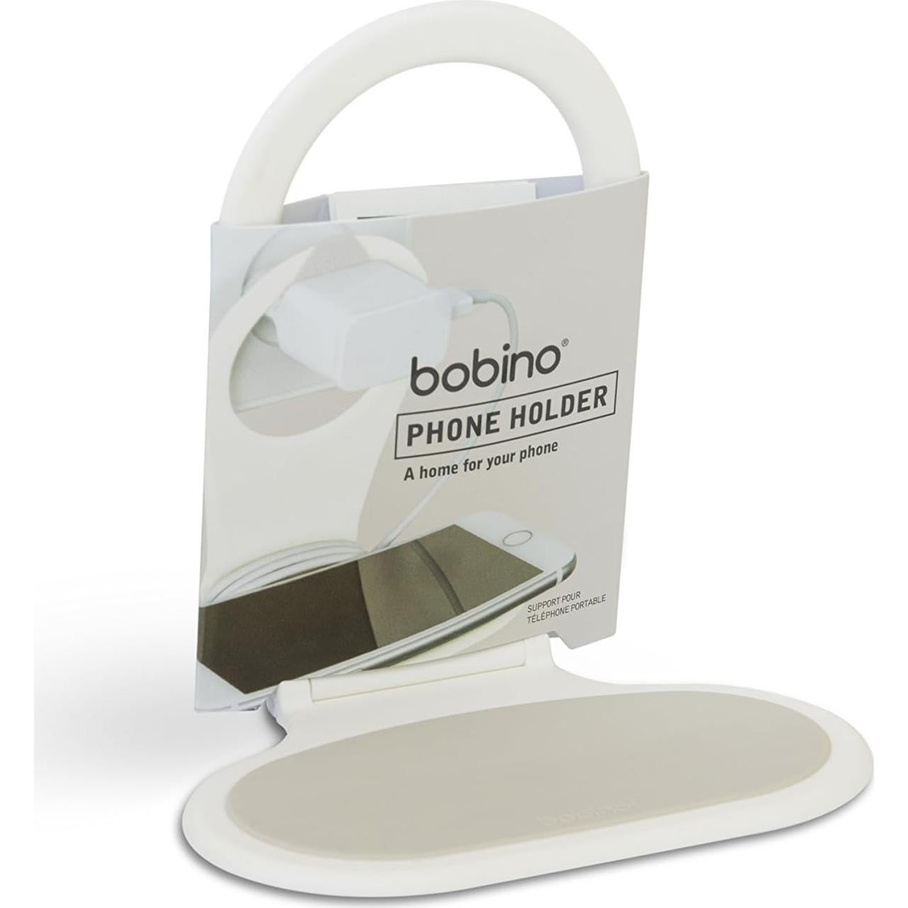 Soporte para Teléfono Bobino Crema - Estante Carga Antideslizante