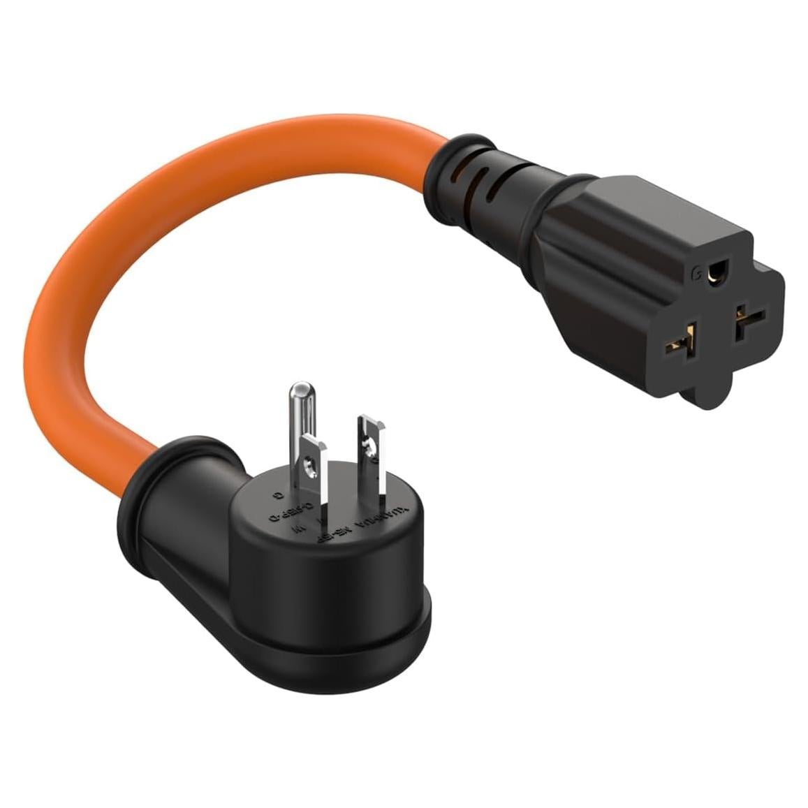 Adaptador de Enchufe 12AWG Nema 5-15P a 5-20R 1 Pie 15A a 20A