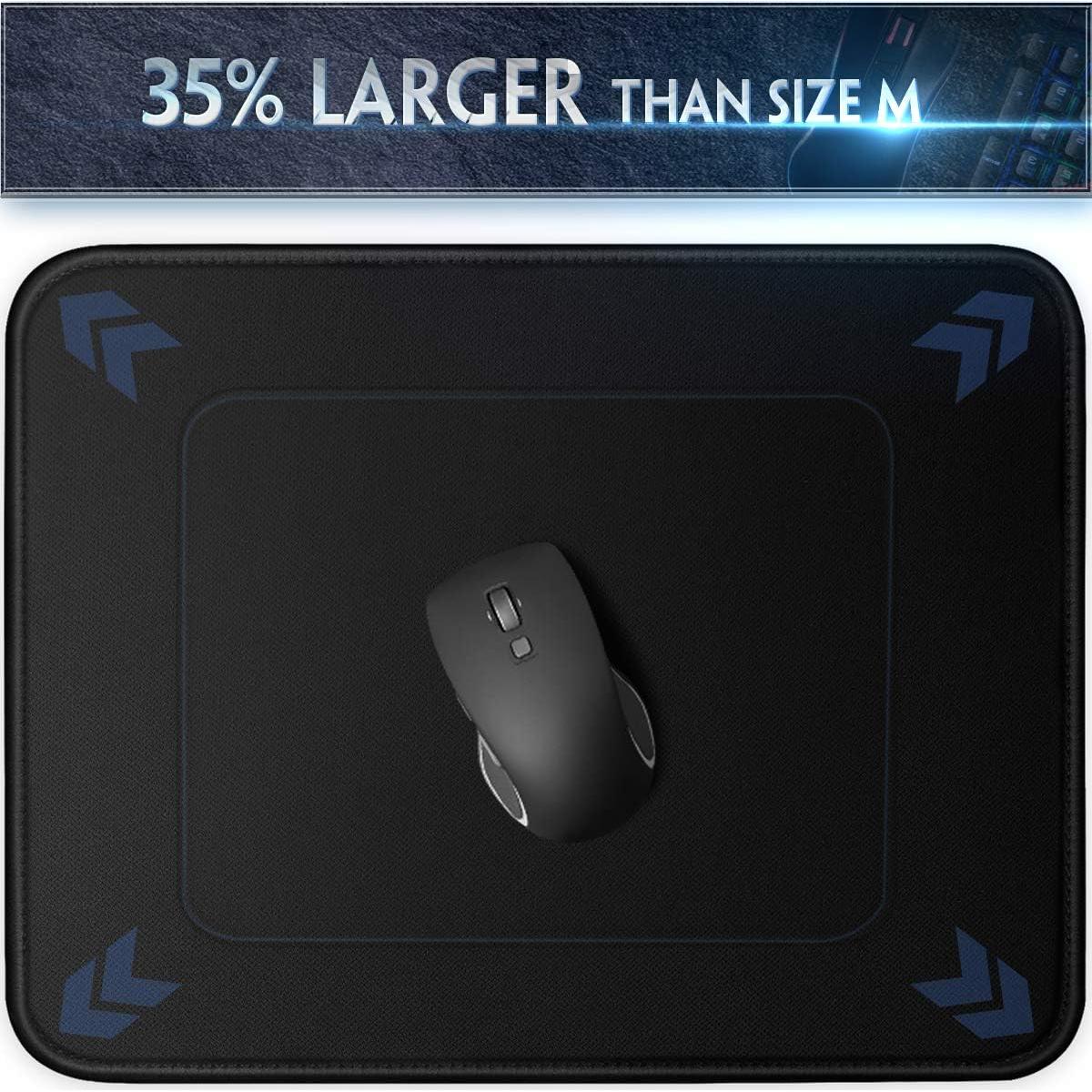 Alfombrilla de Ratón TONOS 30.48x25.4 cm Antideslizante Negra