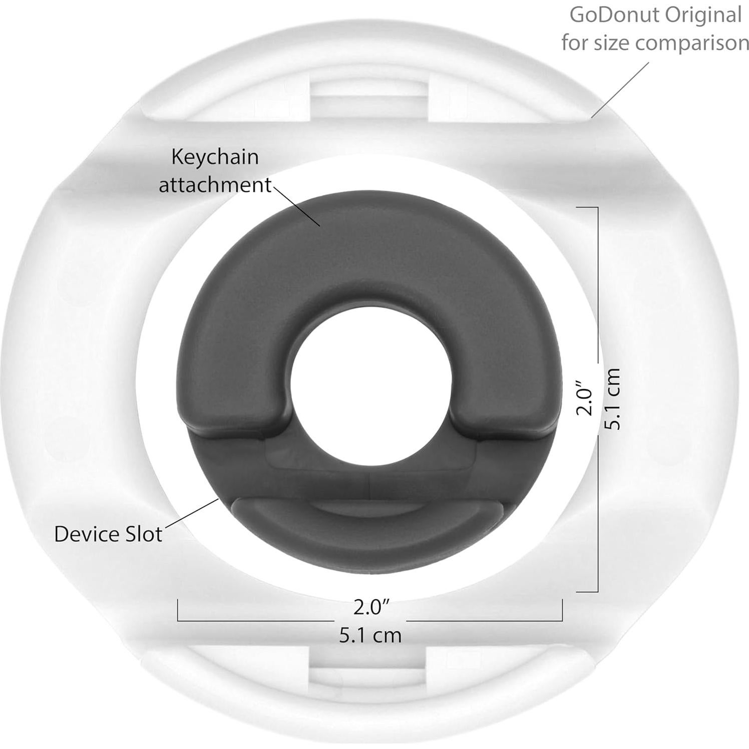 Soporte para Teléfono GoDonut MiNi Negro - Portátil y Versátil