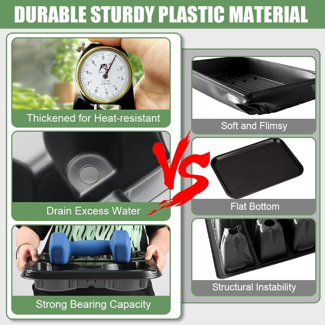 Bandejas de Vivero 4 Celdas RooTrimmer para Macetas 5 Pulgadas