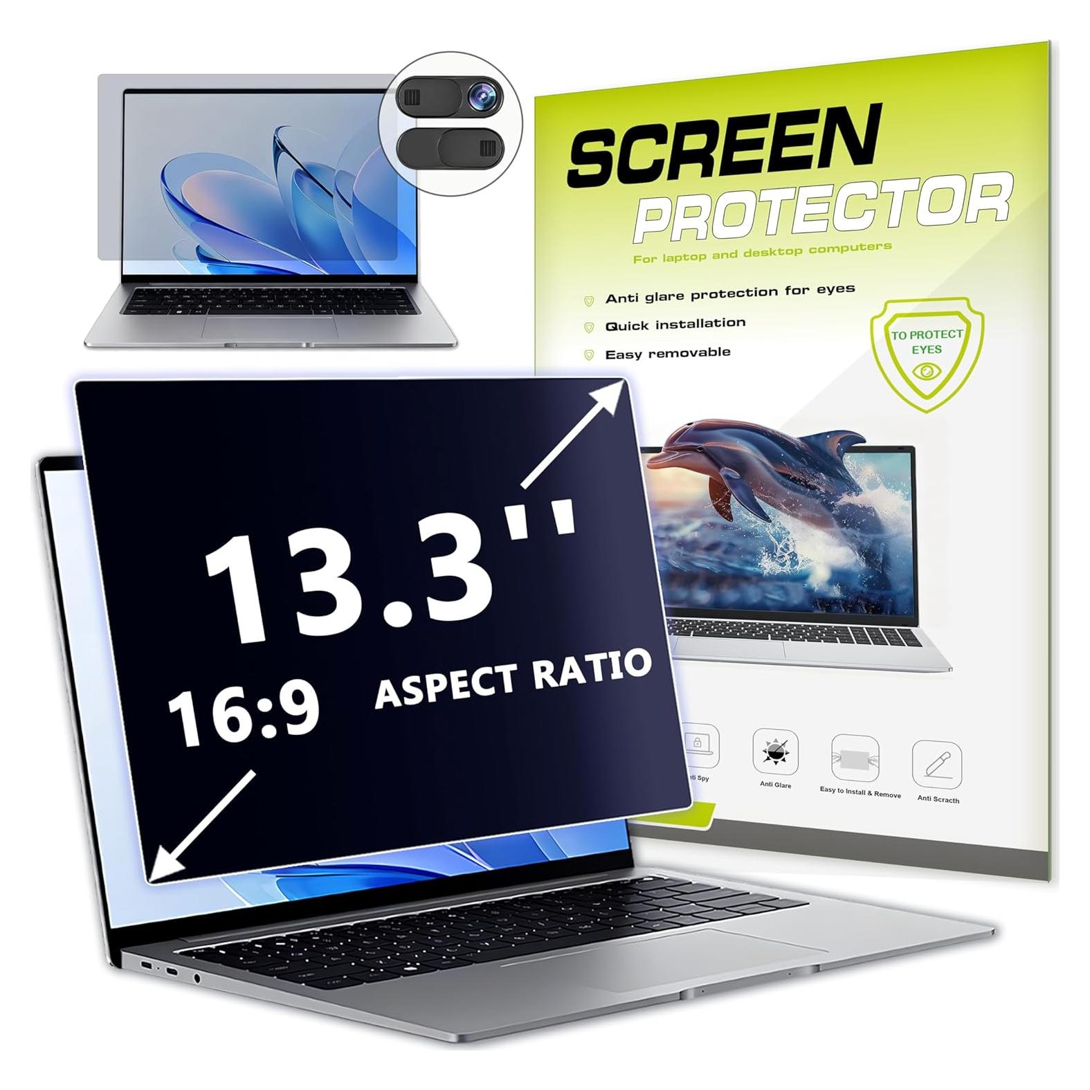 Pantalla de Privacidad 13.3" YongMai Anti-Azul y Anti-reflejo