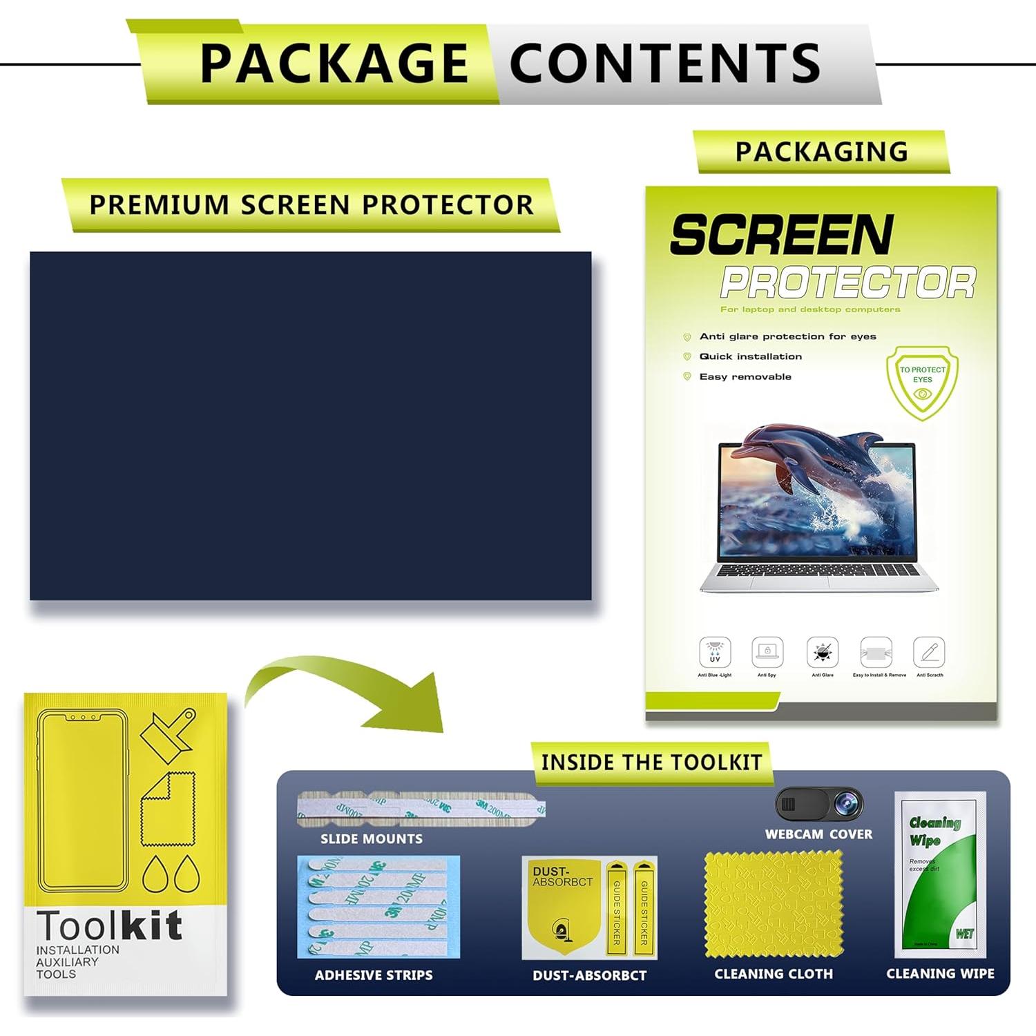 Pantalla de Privacidad 13.3" YongMai Anti-Azul y Anti-reflejo