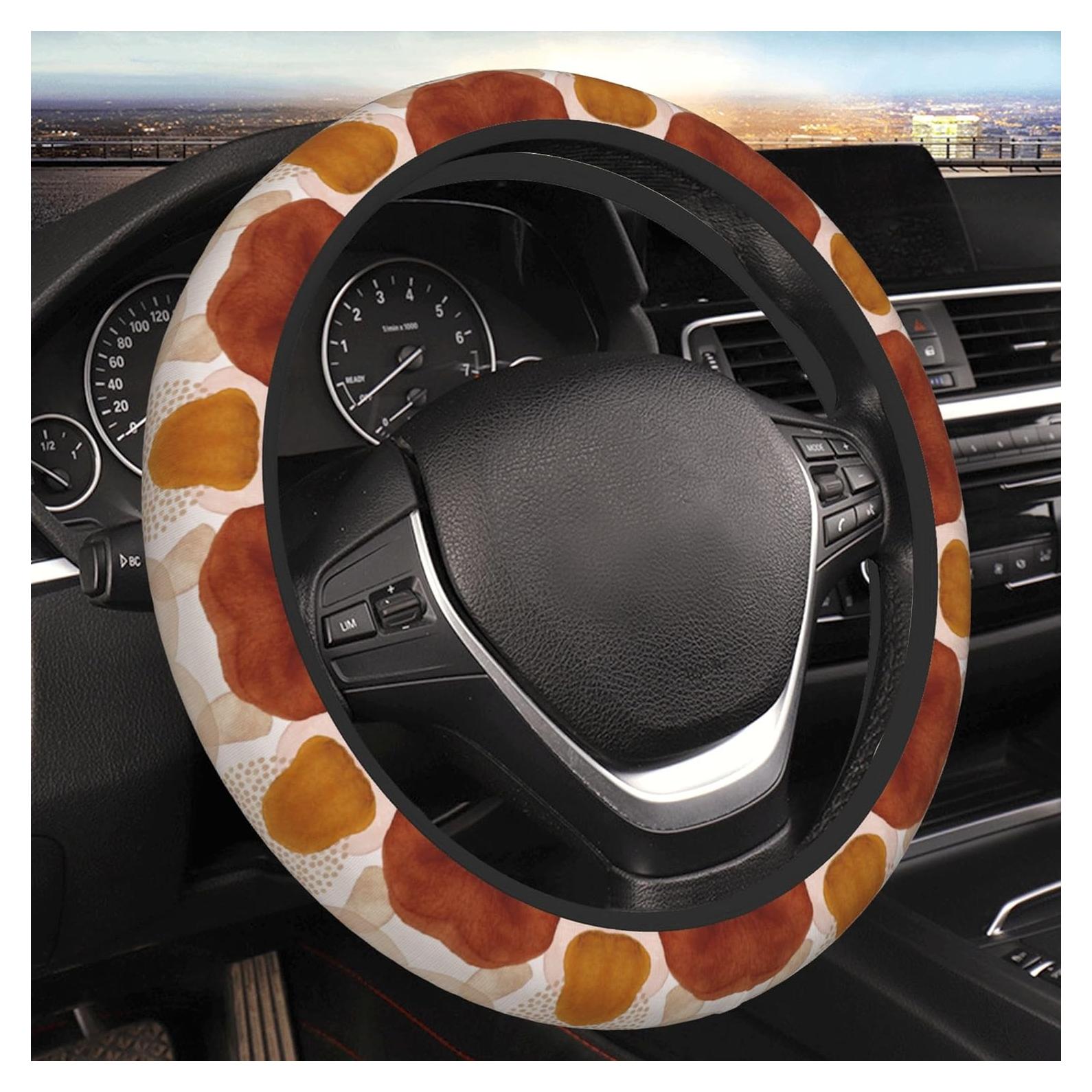 Cubierta de Volante Antideslizante FJyuanqi 38 cm Arte Abstracto