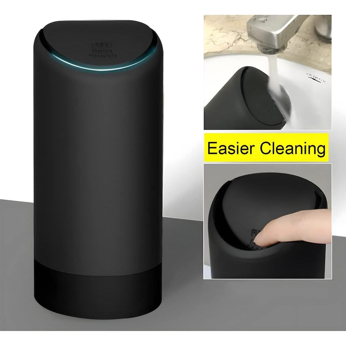 Basurero de Auto BELOMI de Silicona Negro, Portátil e Impermeable