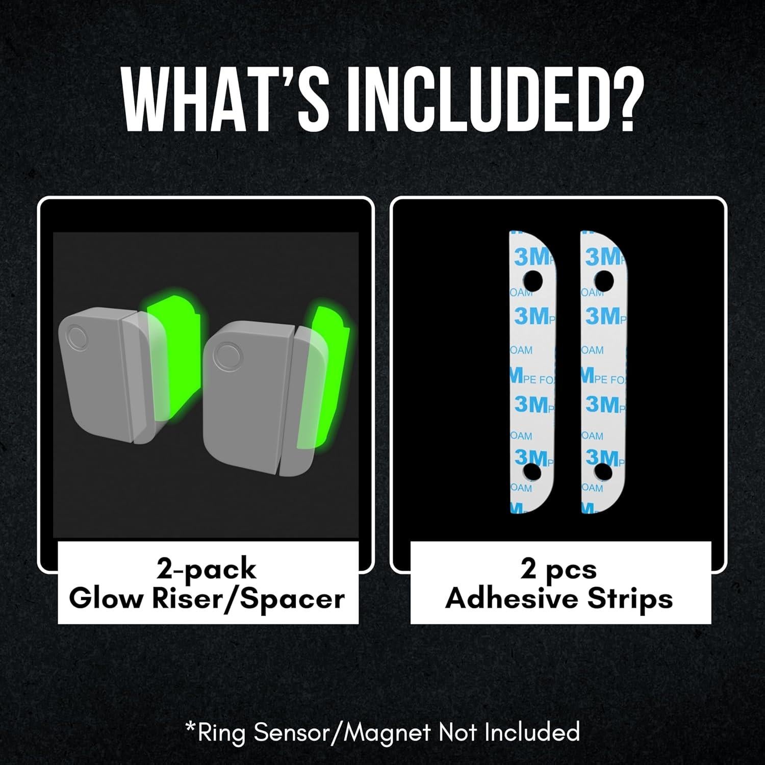 Soporte Magnético para Alarma Ring - Paquete de 2 Brilla en la Oscuridad