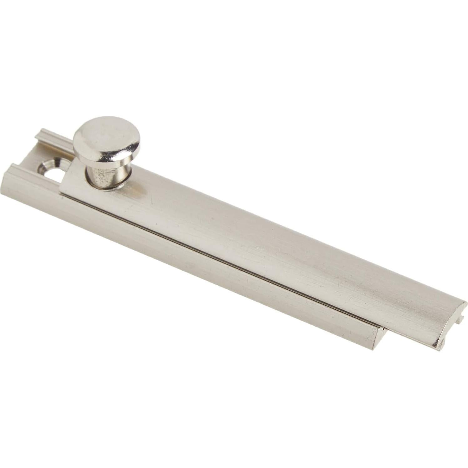 Cerradura deslizante de seguridad Hickory Hardware, 2 unidades, níquel satinado