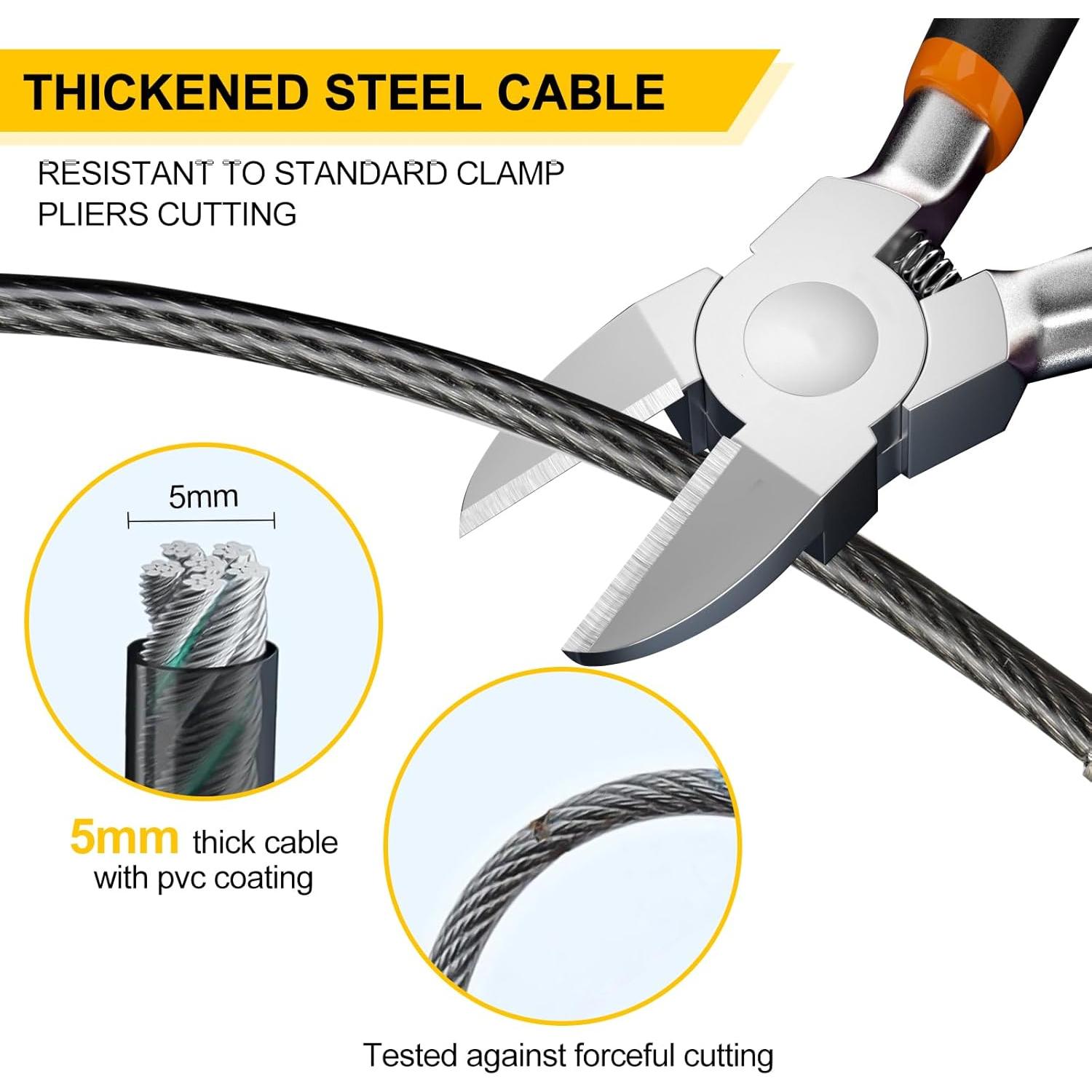 Candado de Cable de Combinación DELSWIN 4 Dígitos con 3 Cables