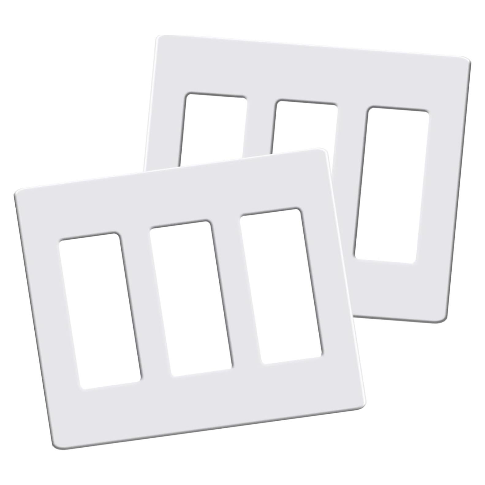 Placas de Pared Decorativas Aadniee 3 Gang 11.88x16.59cm Blanco