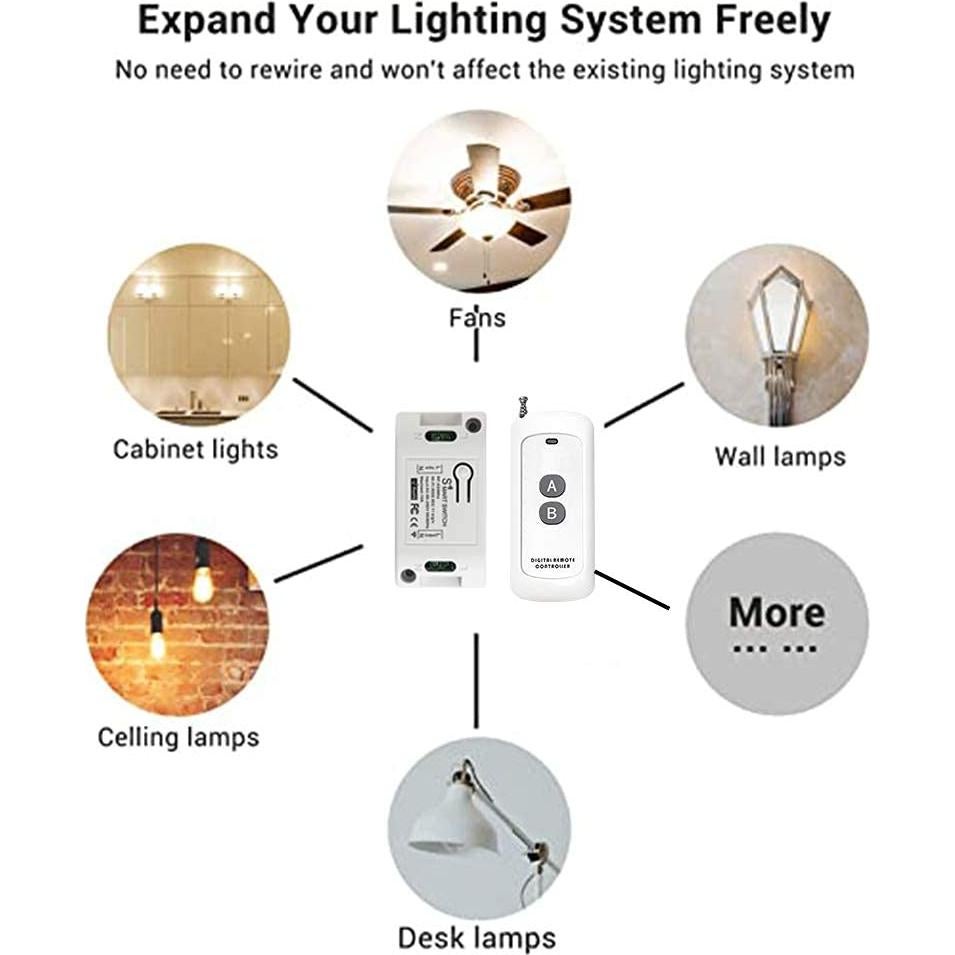 Interruptor Inteligente WiFi RODOT KR2201W, Control Remoto y Voz