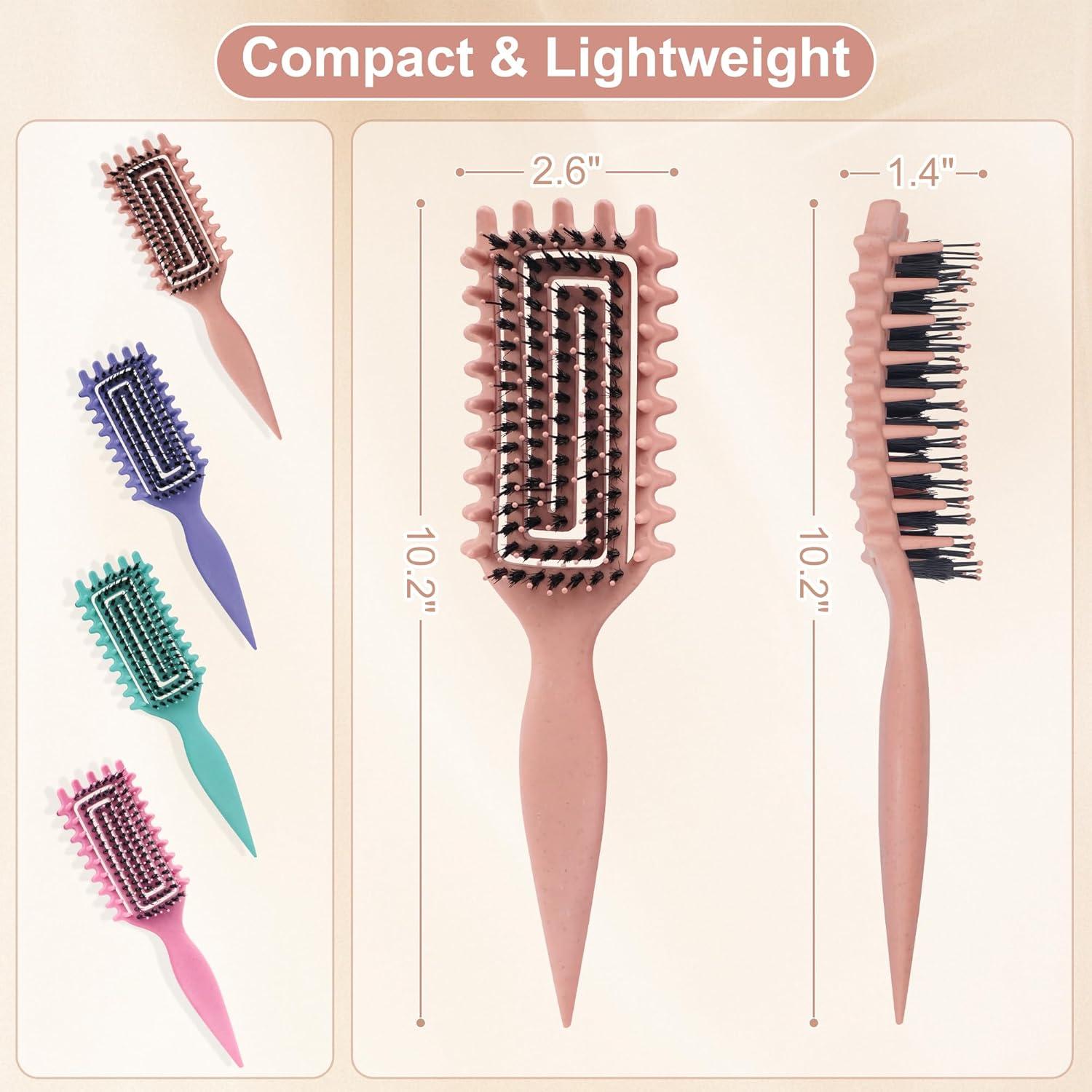 Cepillo Ventilado para Cabello Rizado GTWRMXT Beige 26.7x7.8cm