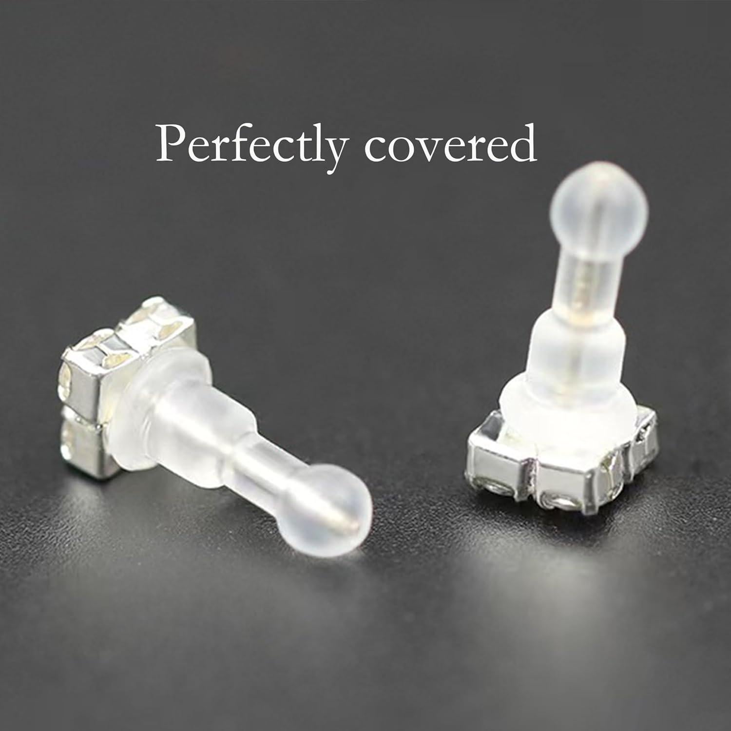 Respaldos de Aretes Suaves Meniala 50pcs Grado Médico TPE