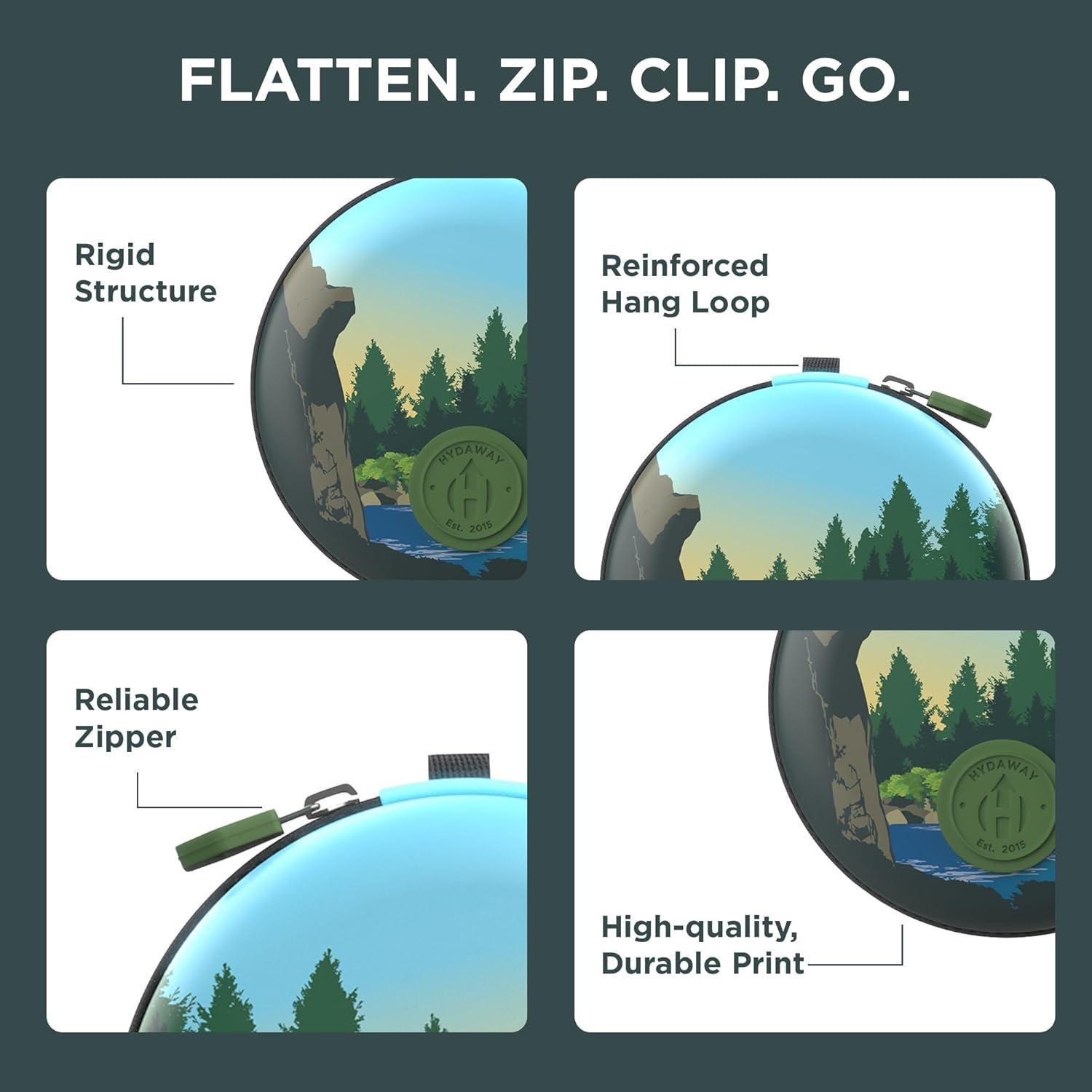 Estuche de Agua Plegable HYDAWAY - Mini Bolsa de Viaje