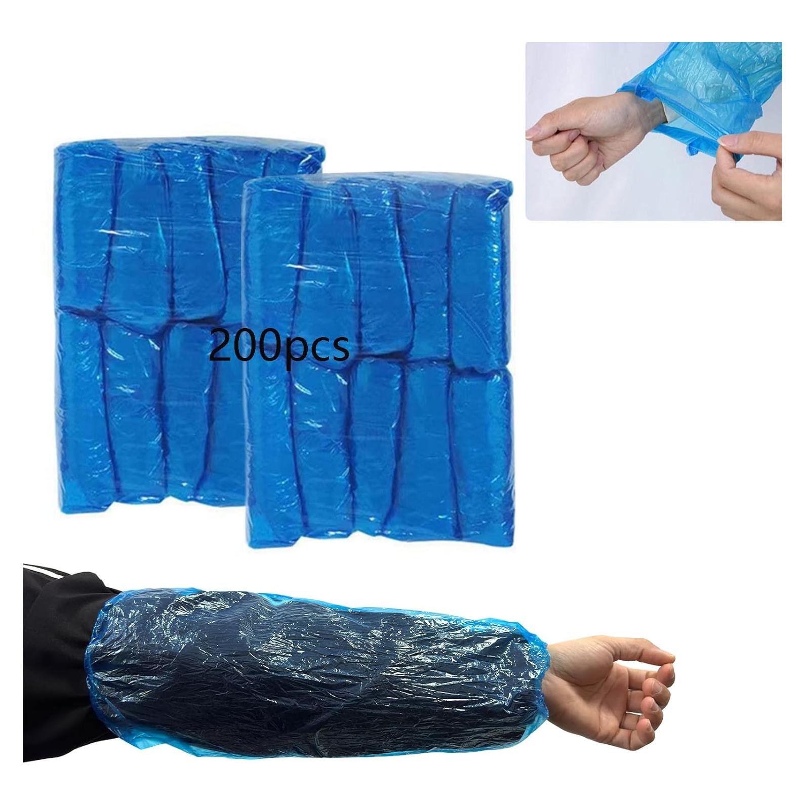 200 Mangas Desechables para Brazos LIYUN, 40x20 cm, Azul