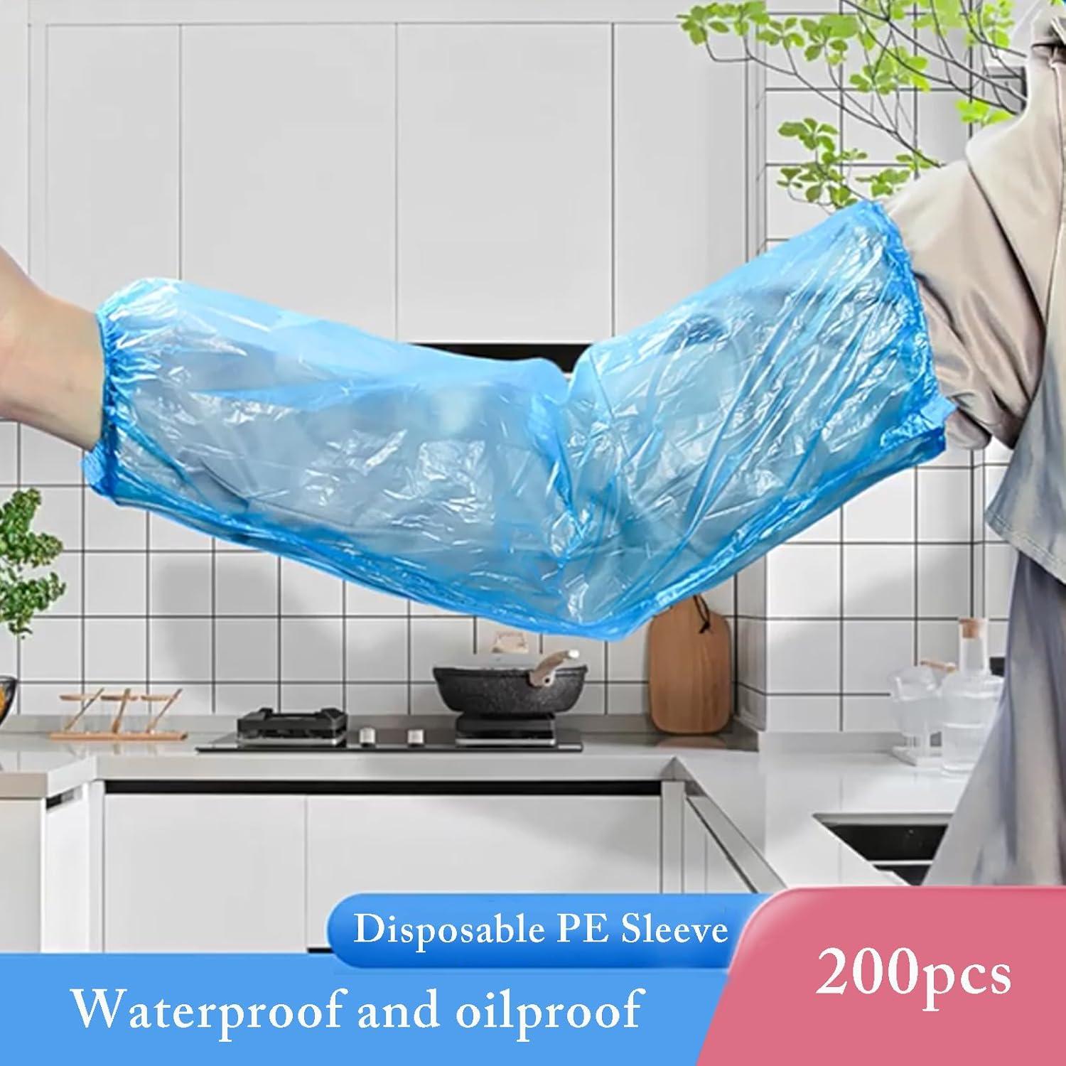 200 Mangas Desechables para Brazos LIYUN, 40x20 cm, Azul