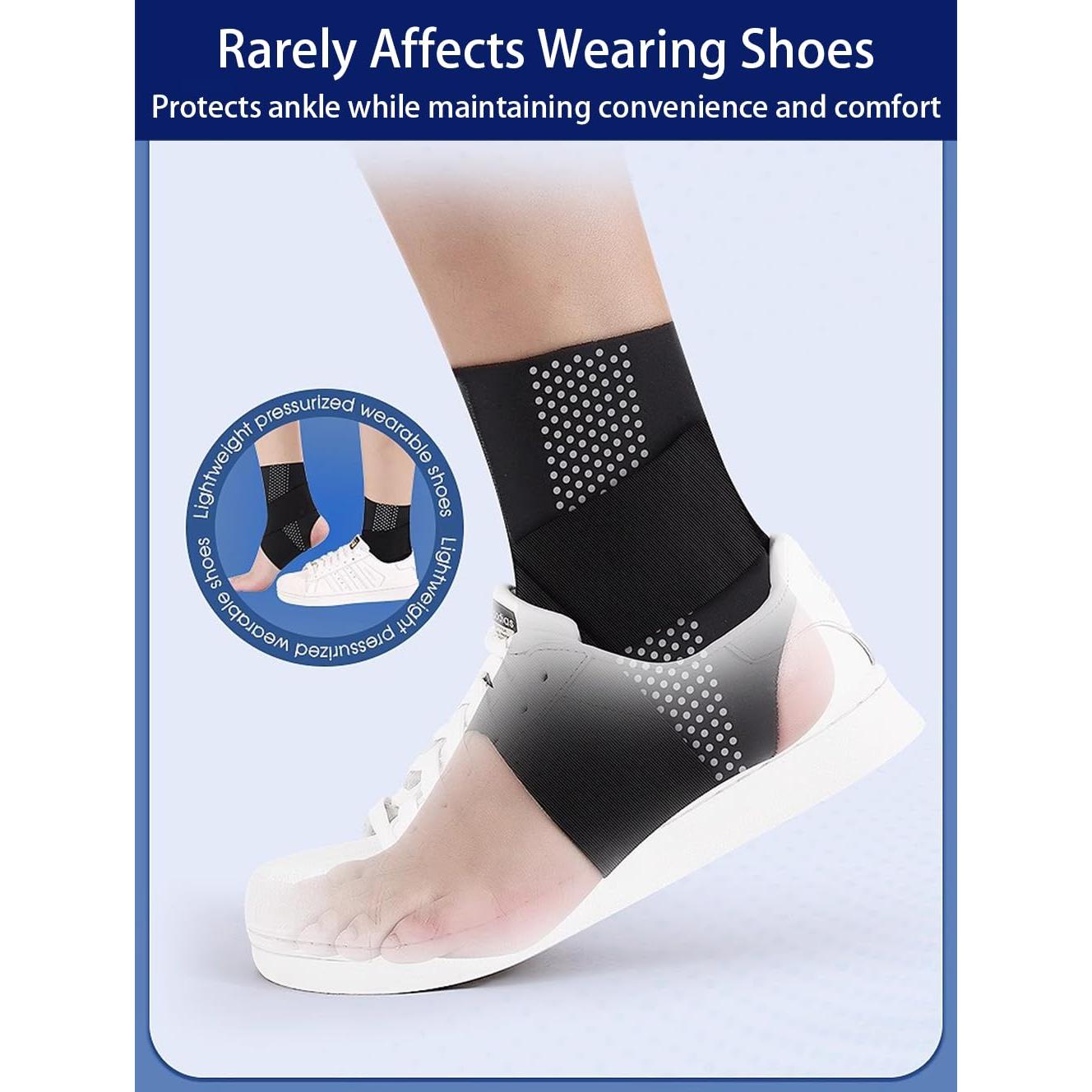 Fajas de Compresión para Tobillo SUJAYU - 2 Pcs Beige Mediana