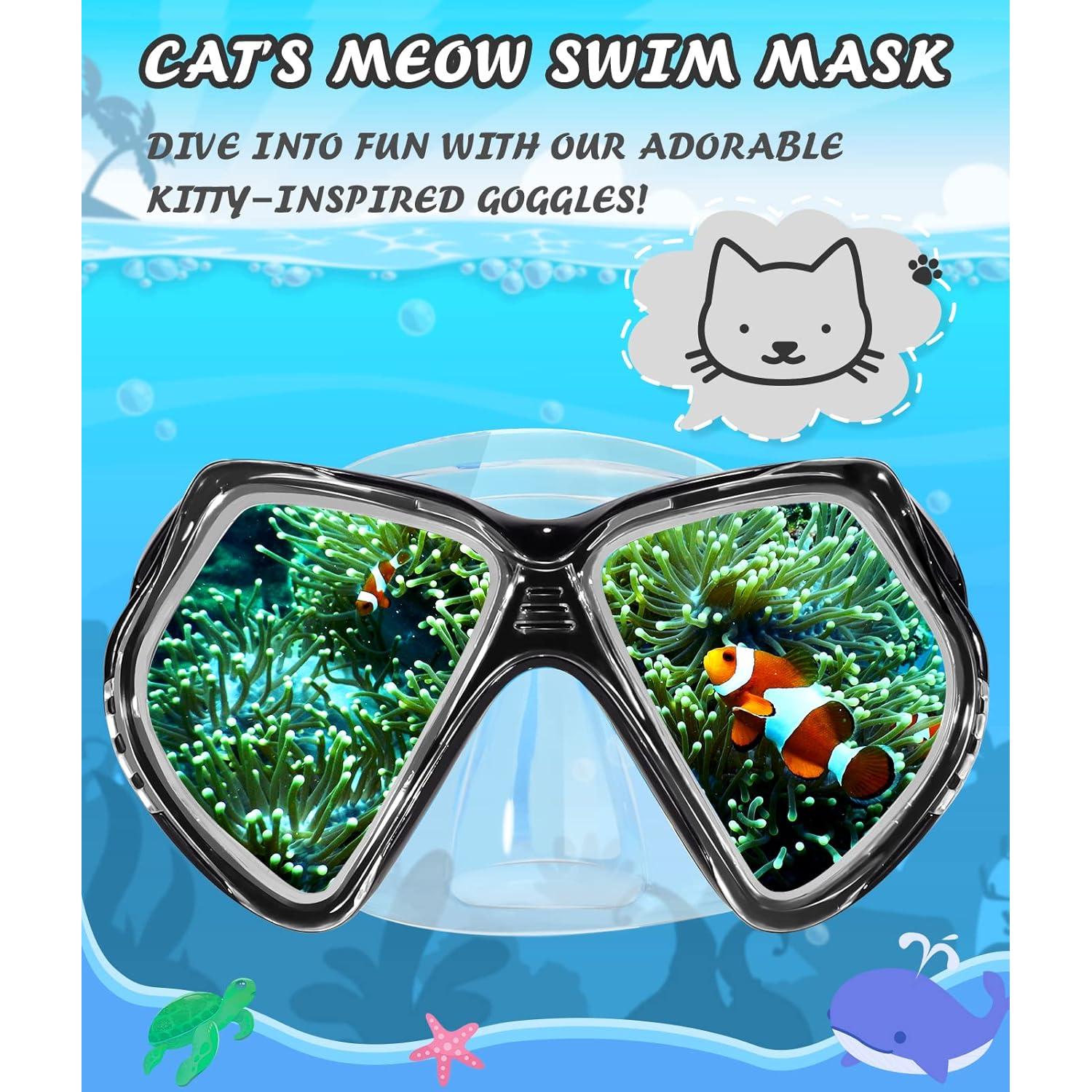 Gafas de natación Seago para niños 6-14 años con snorkel