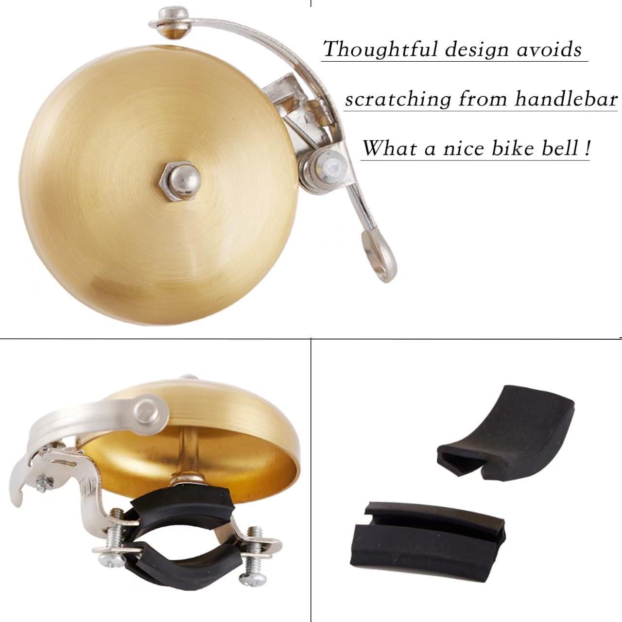Campana de Bicicleta SUNNANDAEG de Latón 84dB para Manillar 22.2-31.8mm